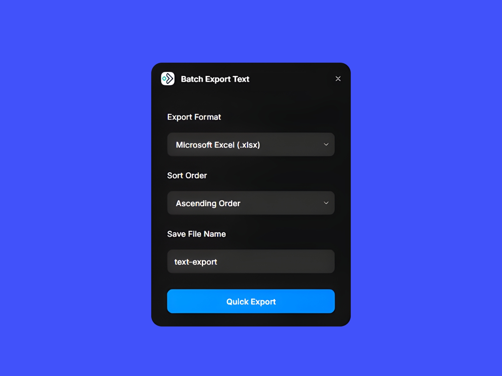 Thumbnail 1 for Batch Export Text, a Framer Marketplace plugin by jack aluo.