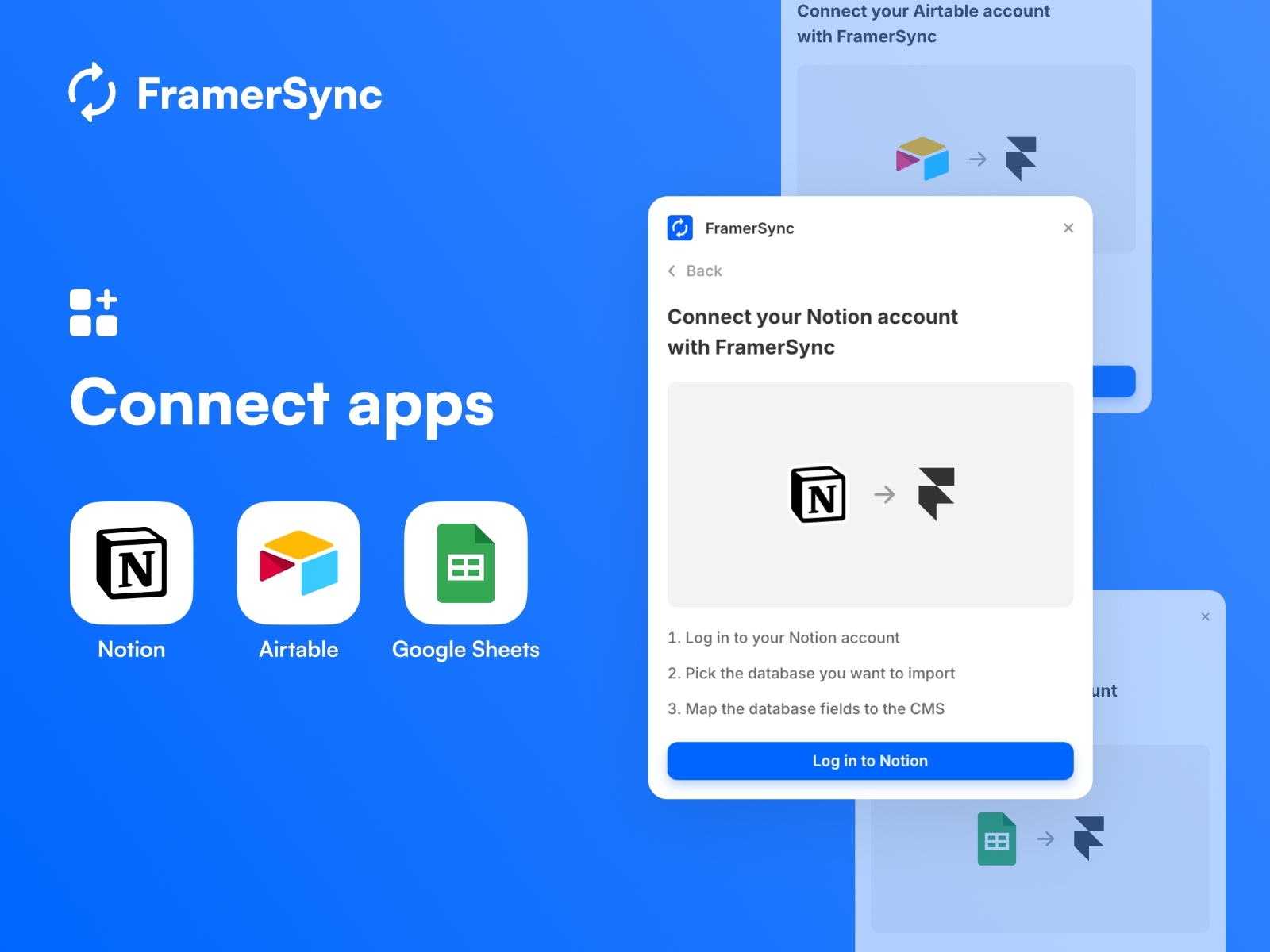 Thumbnail 2 for FramerSync, a Framer Marketplace template by Isaac Roberts.