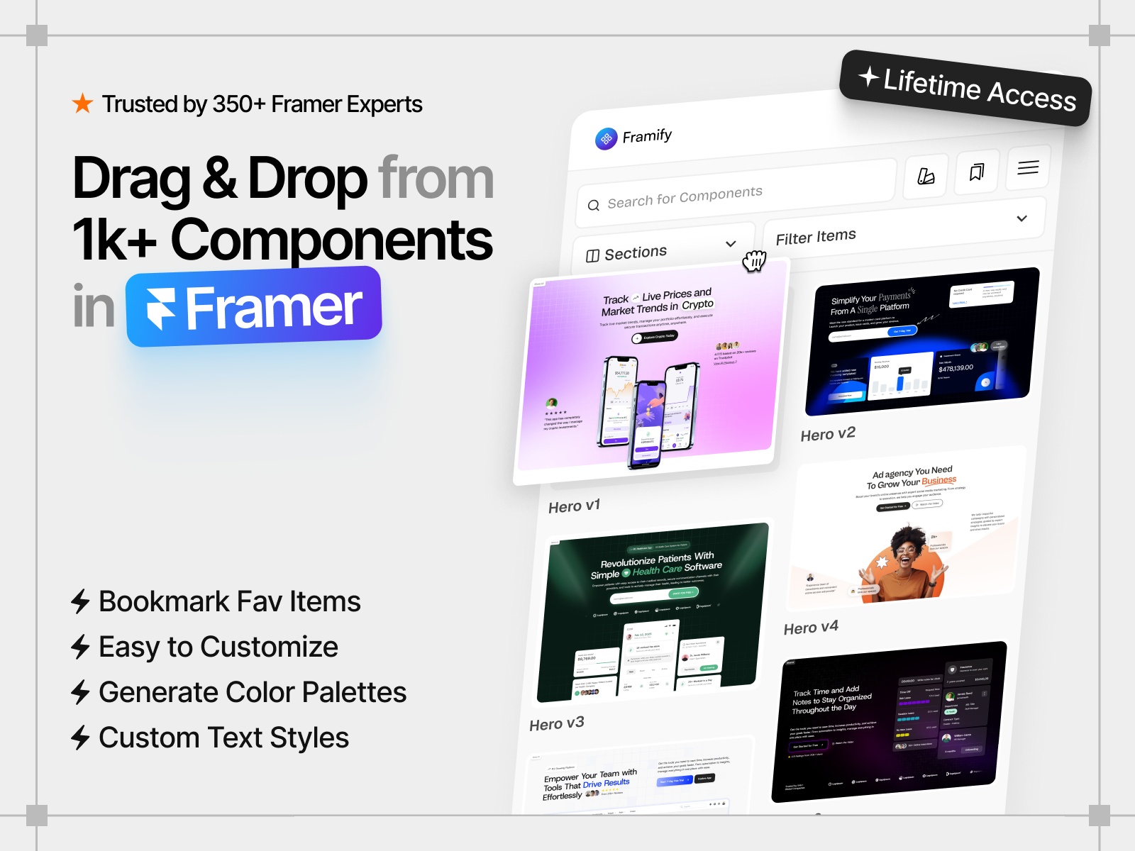 Thumbnail 1 for Framify, a Framer Marketplace plugin by Framify.