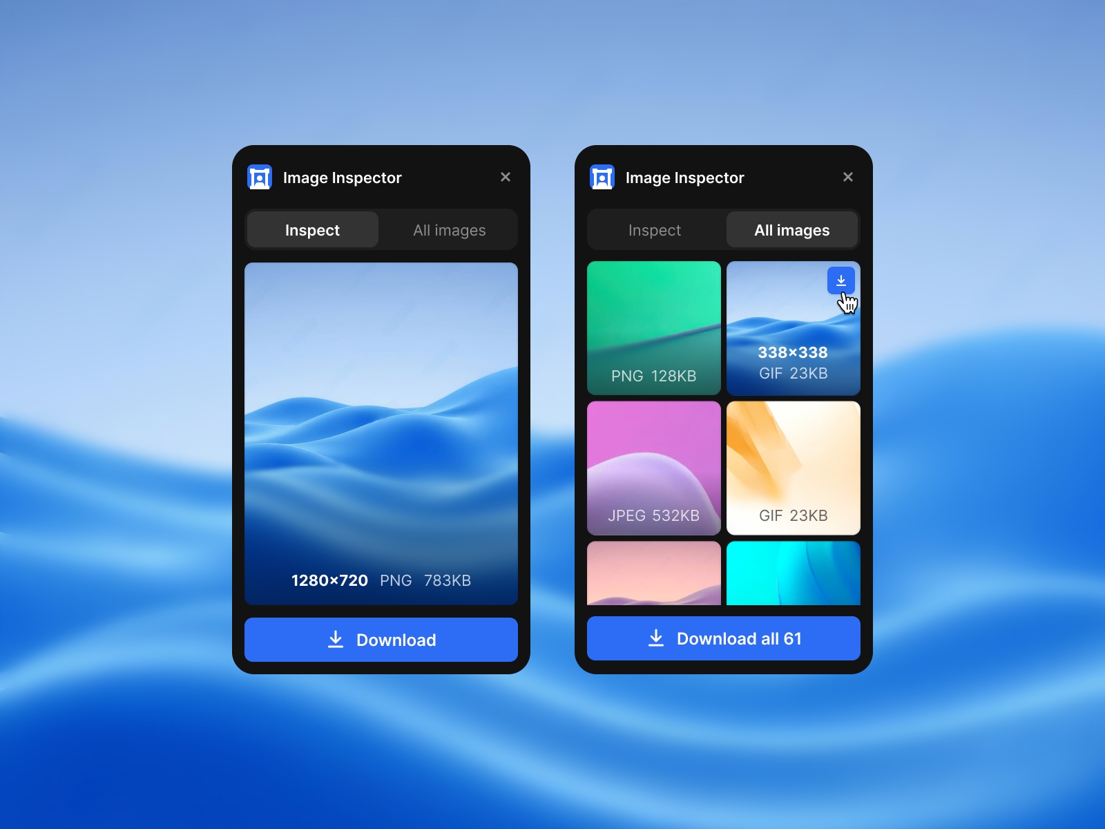 Thumbnail 2 for Image Inspector, a Framer Marketplace plugin by Emanuel Serbanoiu.