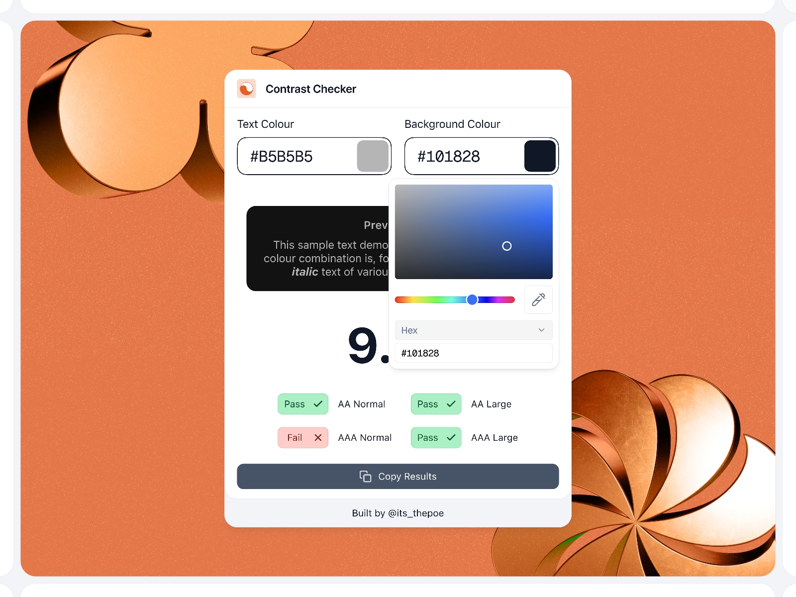 Thumbnail 2 for Contrast Checker, a Framer Marketplace template by Oladipupo Ayoola.