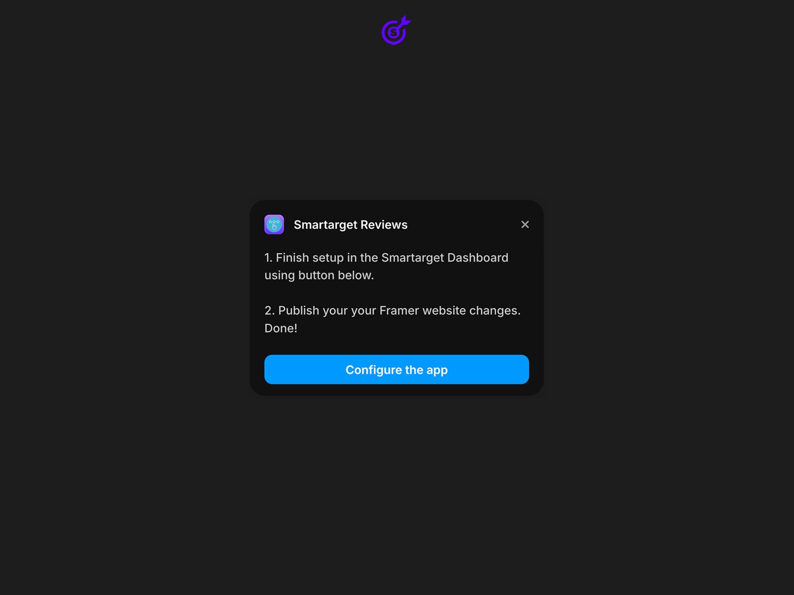 Screenshot 3 for Smartarget Reviews, a Framer Marketplace plugin by Smartarget.