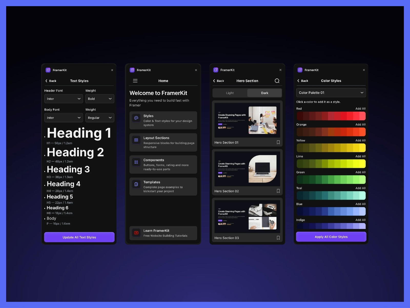 Thumbnail 2 for FramerKit, a Framer Marketplace template by Pavel  .