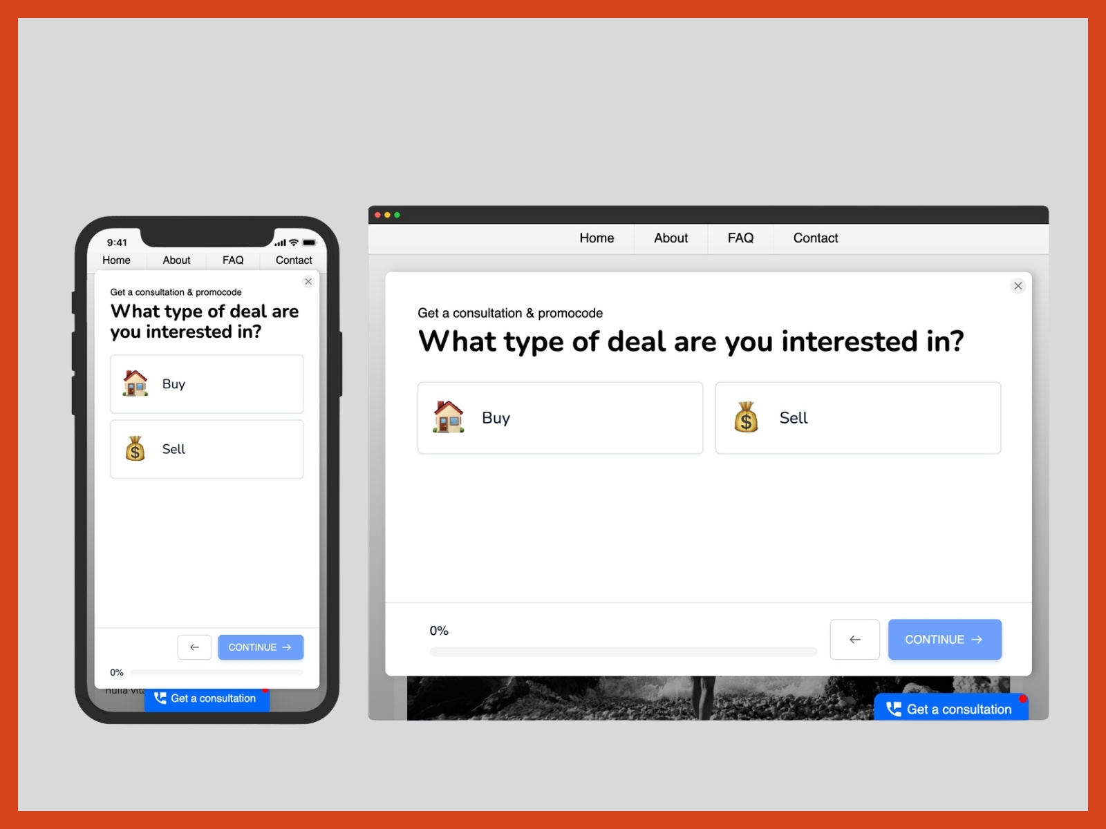 Thumbnail 2 for Smartarget Quiz Popup, a Framer Marketplace plugin by Smartarget.