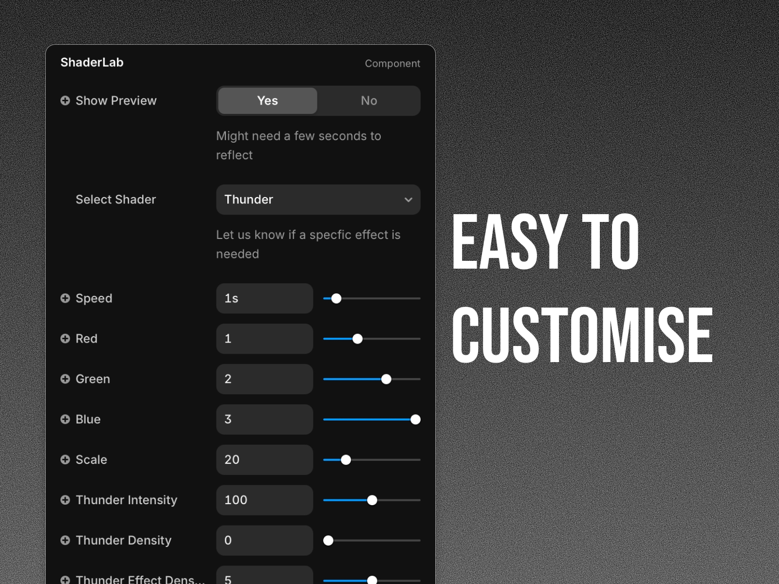 Thumbnail 2 for Shader Lab, a Framer Marketplace plugin by Ashish Majnekar.