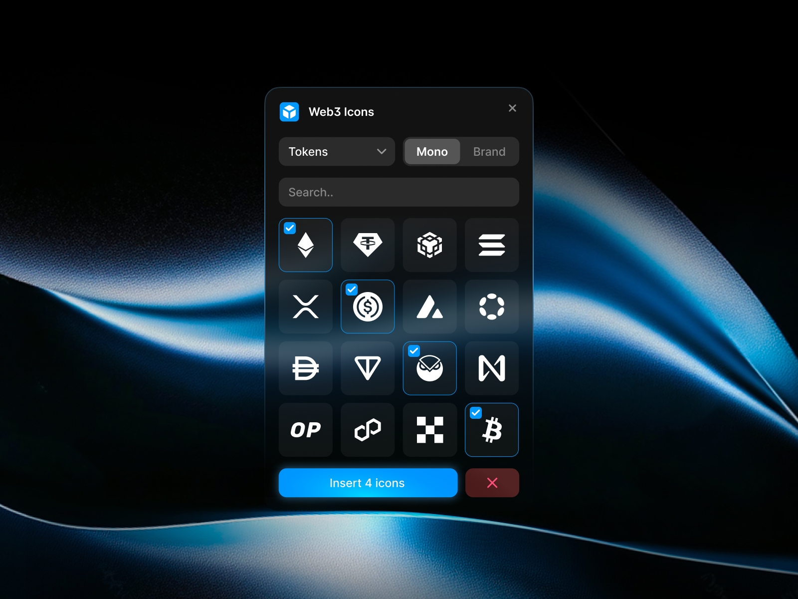 Thumbnail 2 for Web3 Icons, a Framer Marketplace template by Arsyad CC.