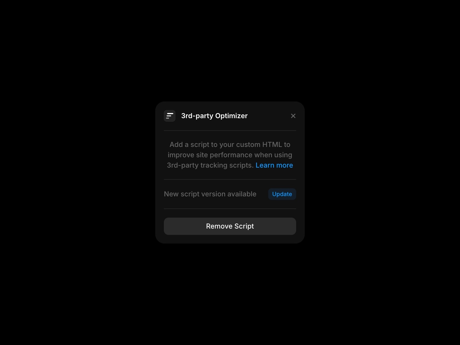 Thumbnail 2 for 3rd-Party Optimizer, a Framer Marketplace template by Framer.