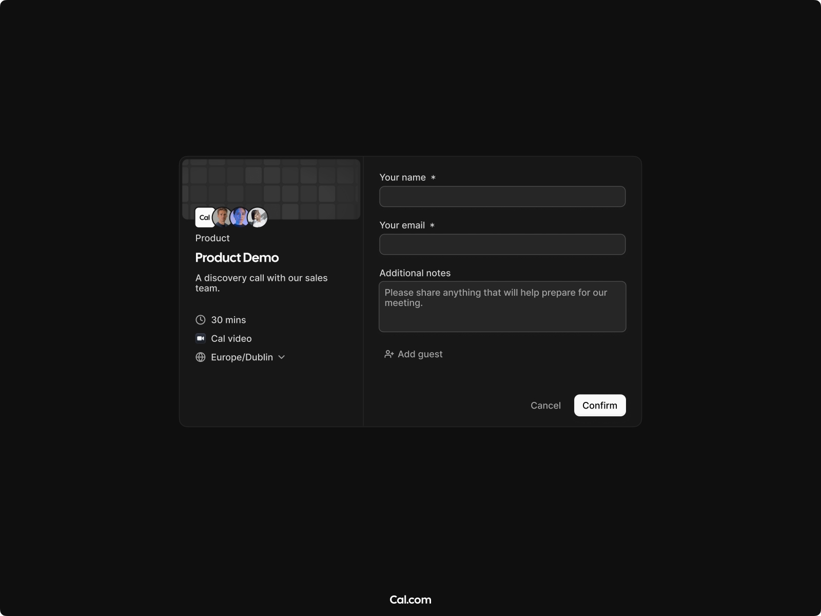 Thumbnail 2 for Cal.com, a Framer Marketplace template by Cal.com, Inc..