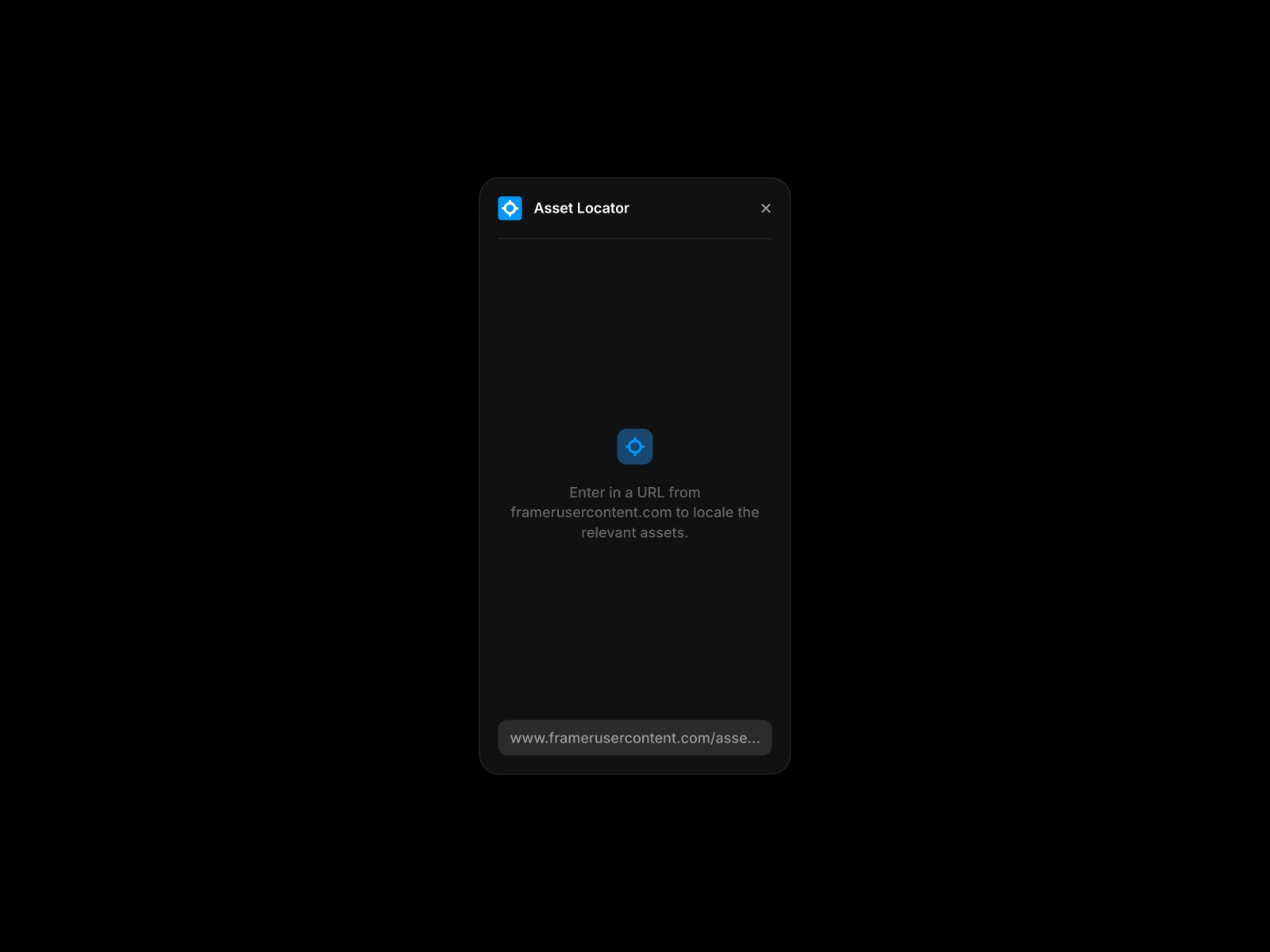 Thumbnail 1 for Asset Locator, a Framer Marketplace template by Kye.
