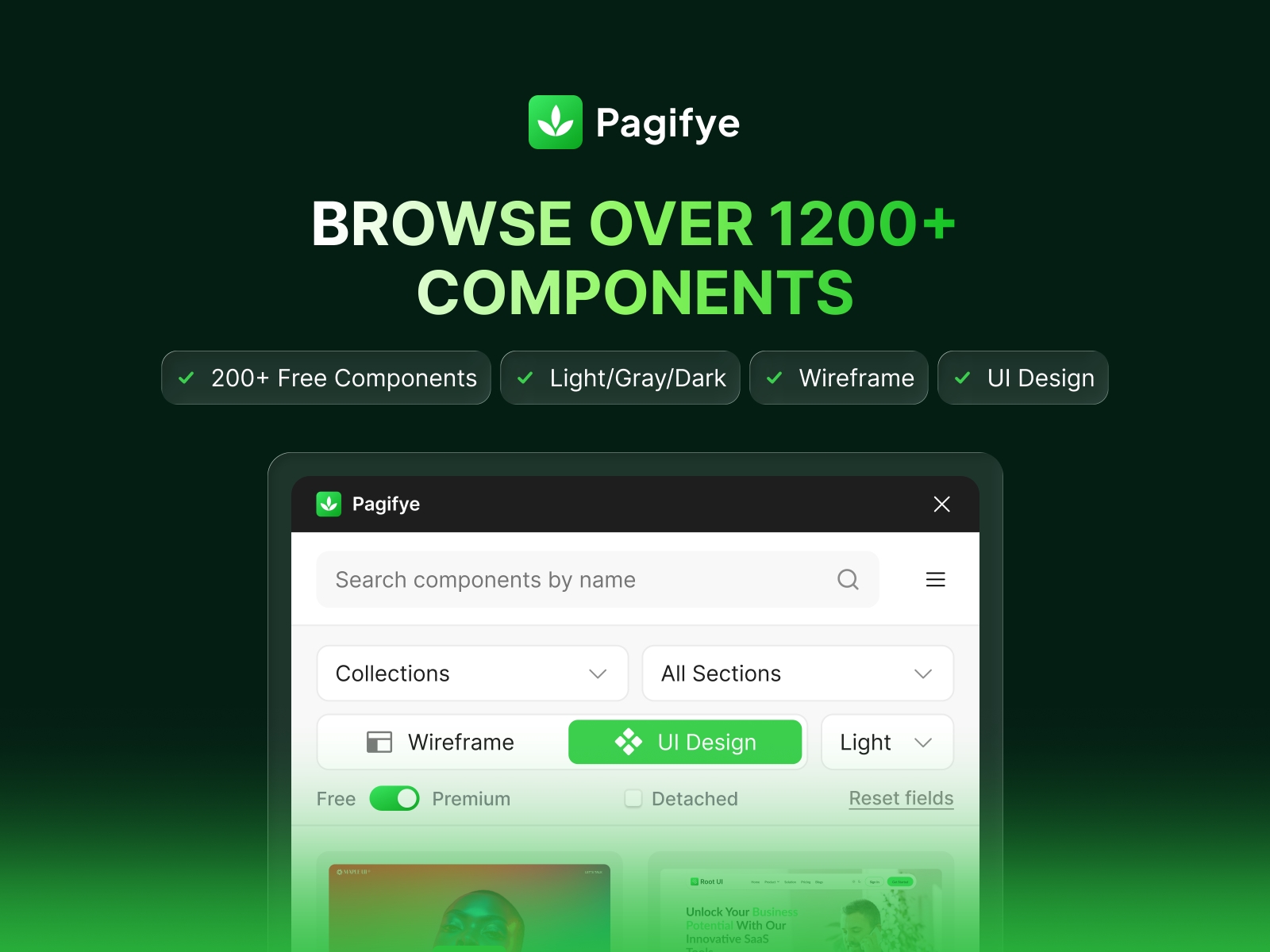 Thumbnail 2 for Pagifye, a Framer Marketplace template by Pagifye.