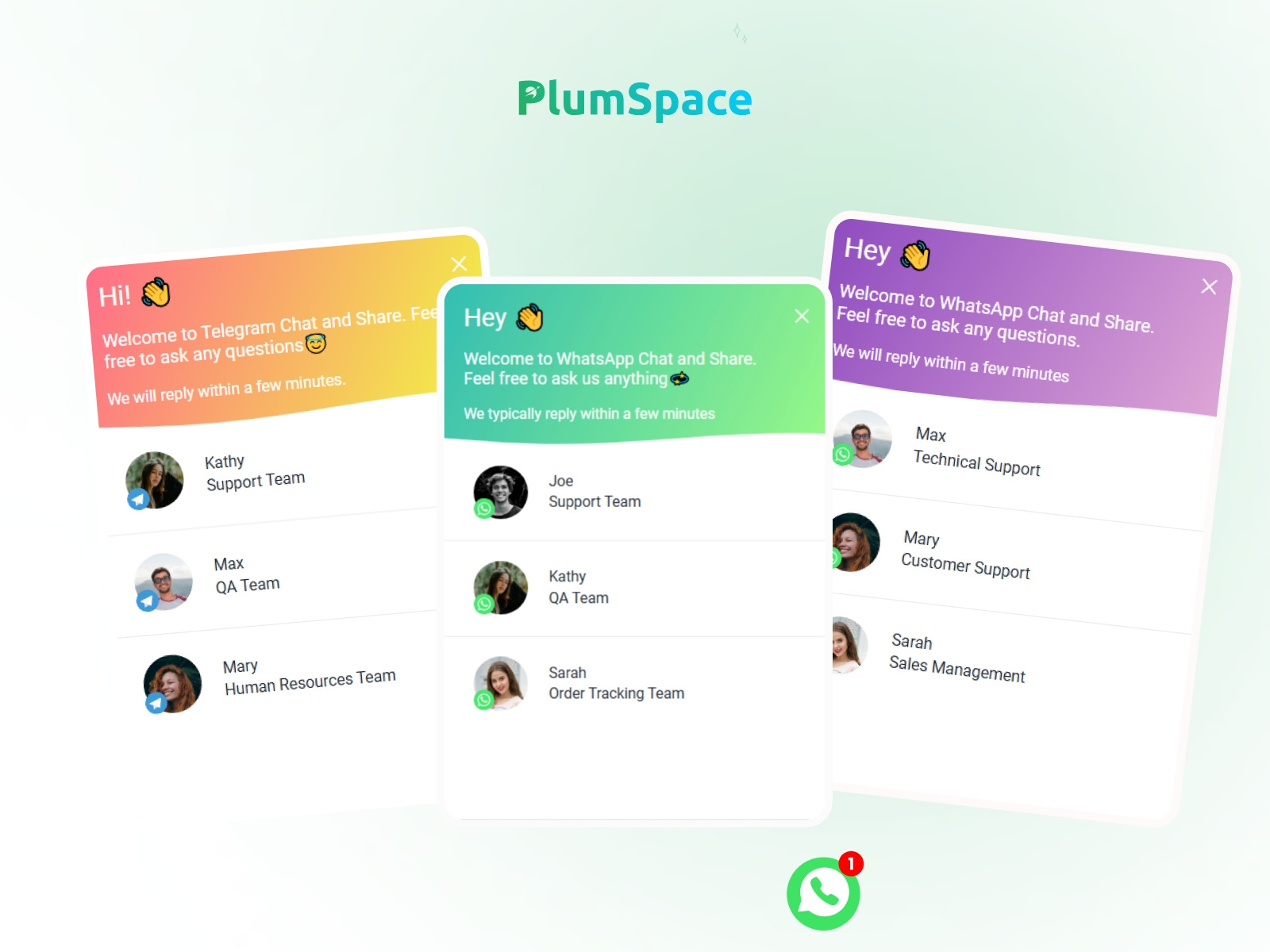 Thumbnail 1 for PlumSpace: WhatsApp Chat, a Framer Marketplace plugin by PlumSpace.