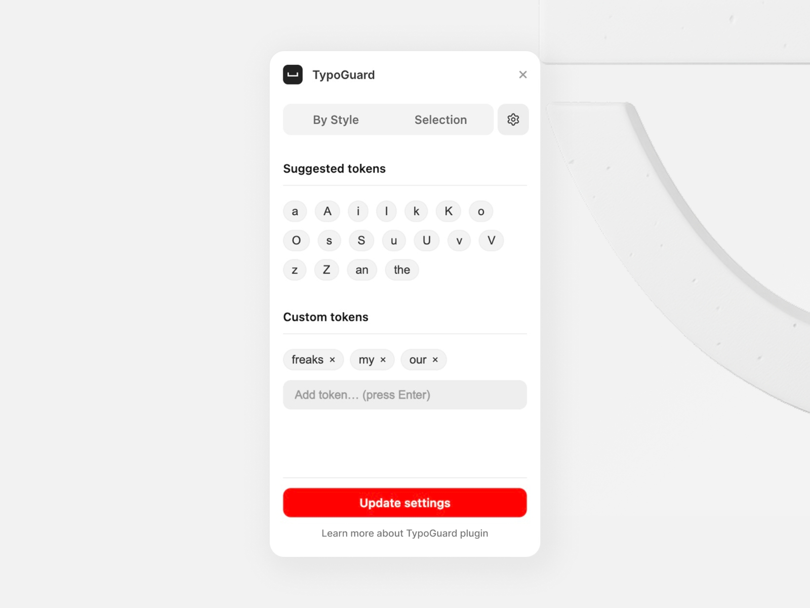 Screenshot 4 for TypoGuard, a Framer Marketplace plugin by Design Freaks.