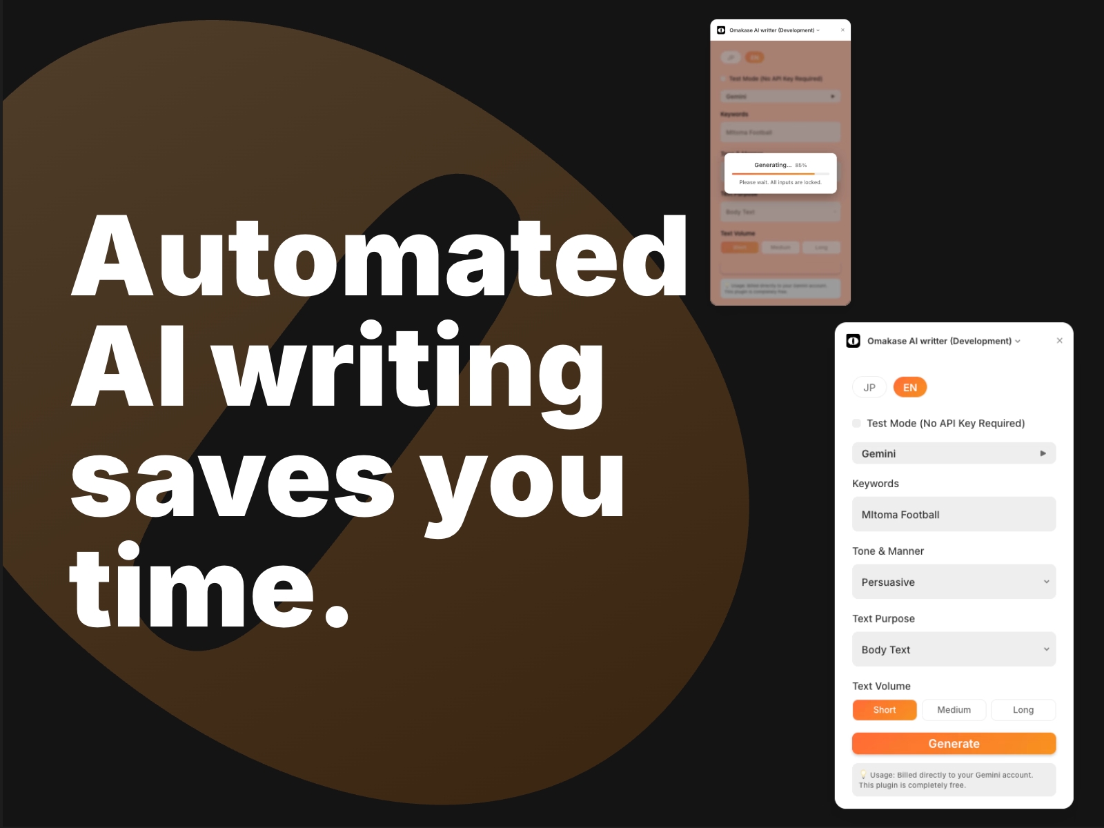 Thumbnail 2 for Omakase AI Writter, a Framer Marketplace template by Framerasset.