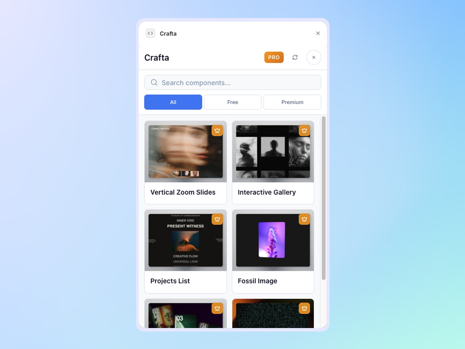 Thumbnail 1 for Crafta, a Framer Marketplace plugin by PixFold.