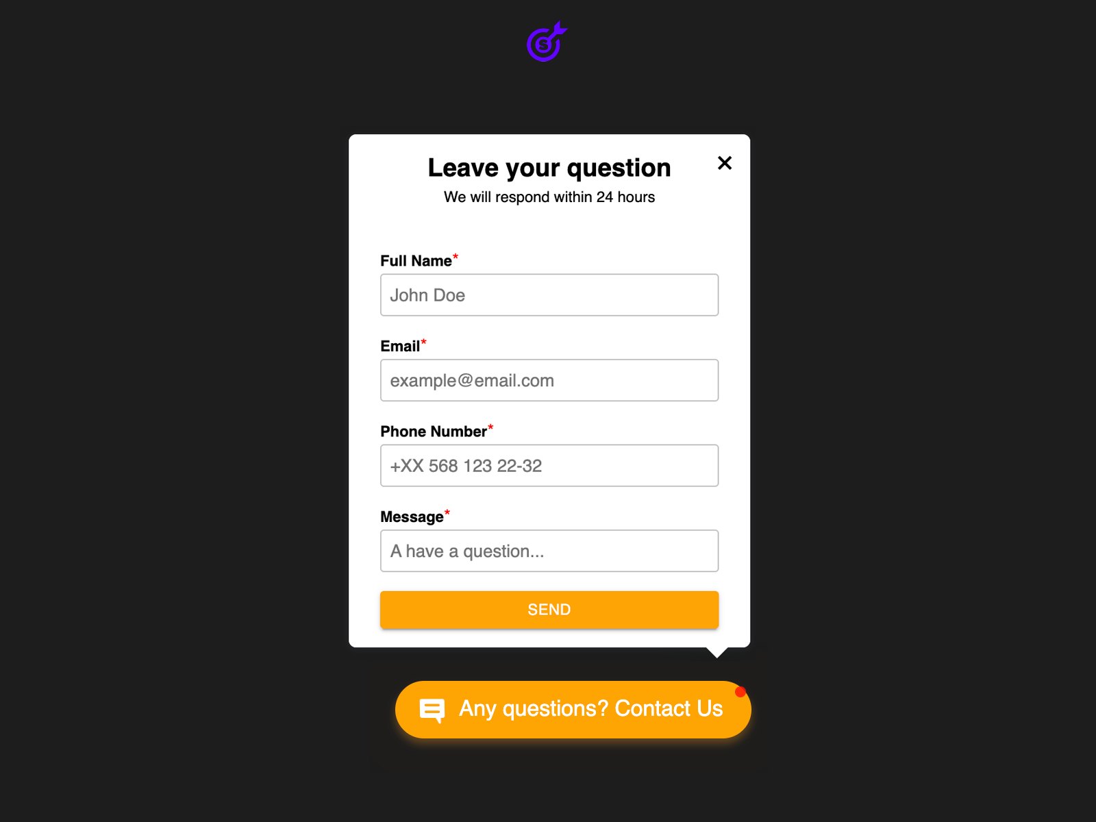 Thumbnail 1 for Contact Form, a Framer Marketplace plugin by Smartarget.