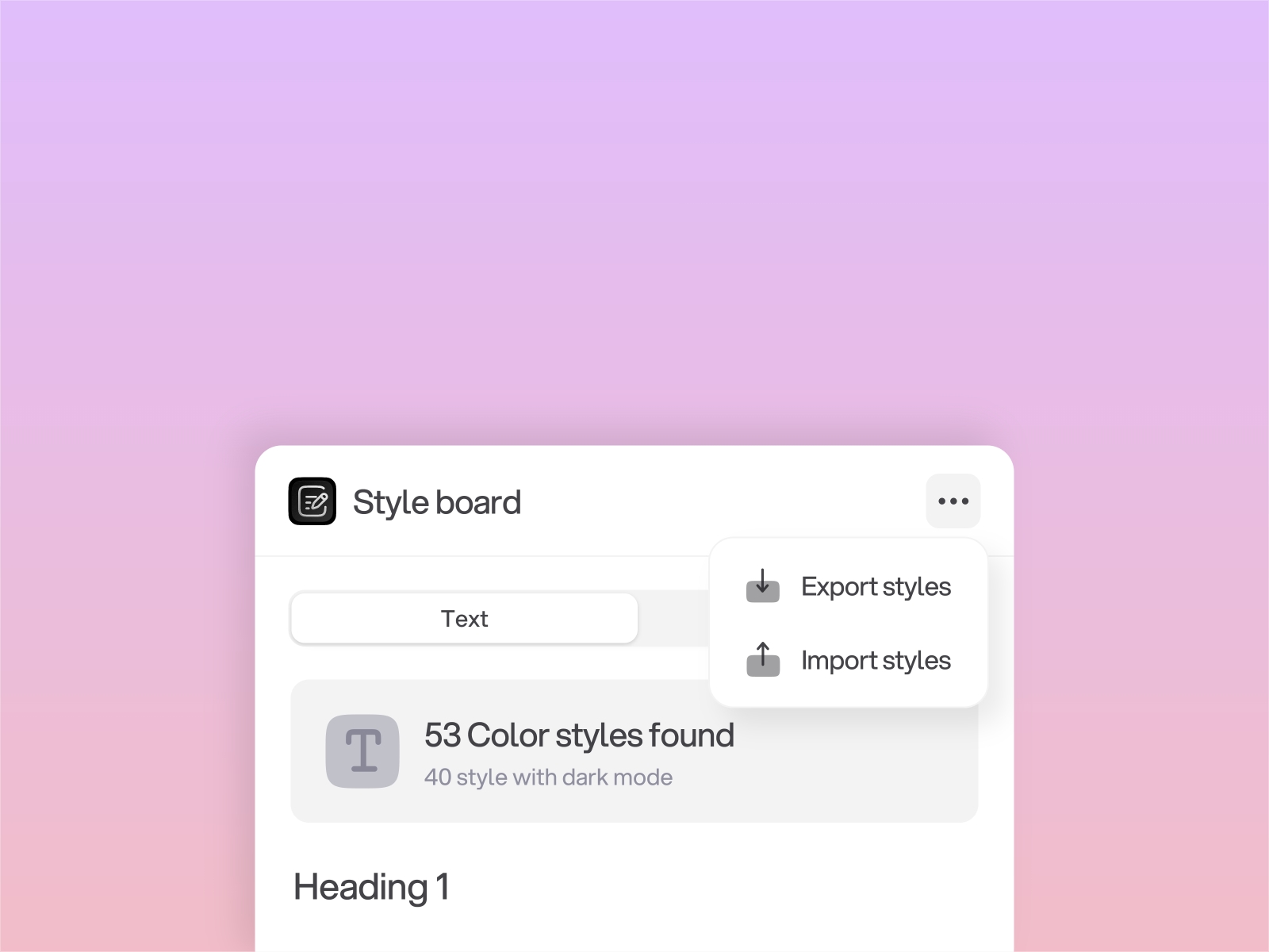 Thumbnail 2 for Style Board, a Framer Marketplace template by Framer Lists.