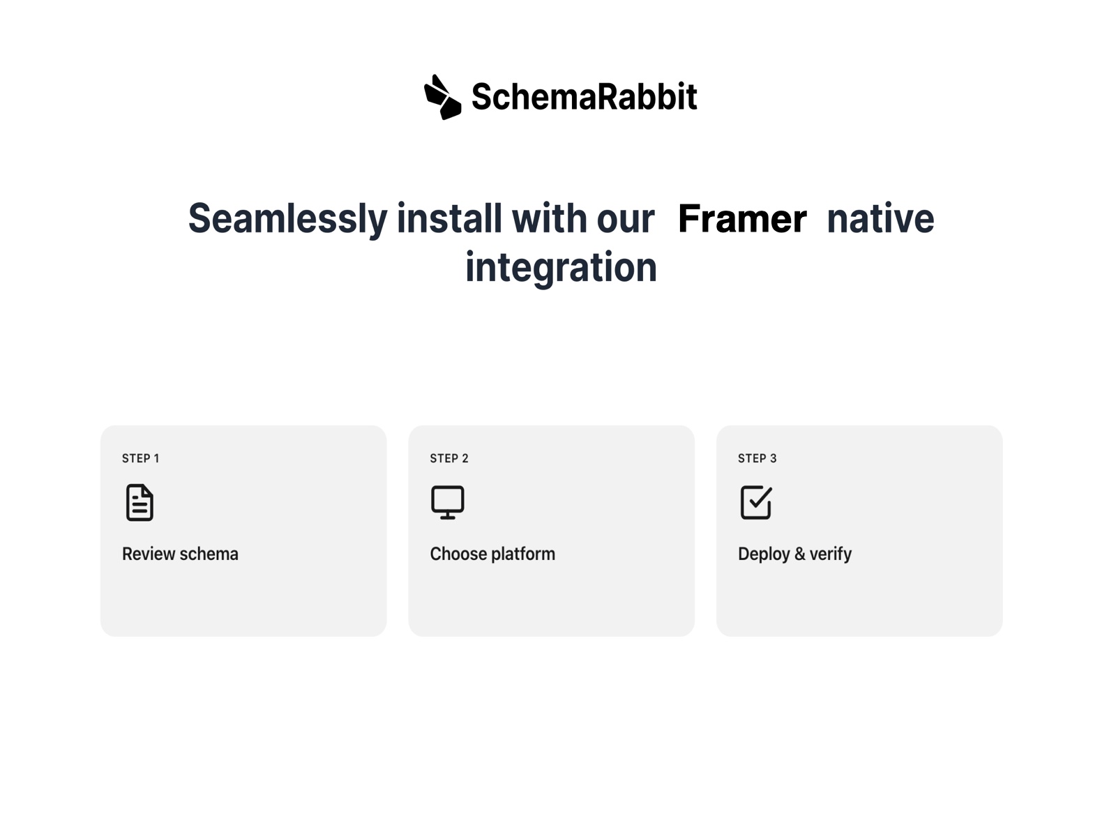 Screenshot 4 for SchemaRabbit, a Framer Marketplace plugin by SchemaRabbit.