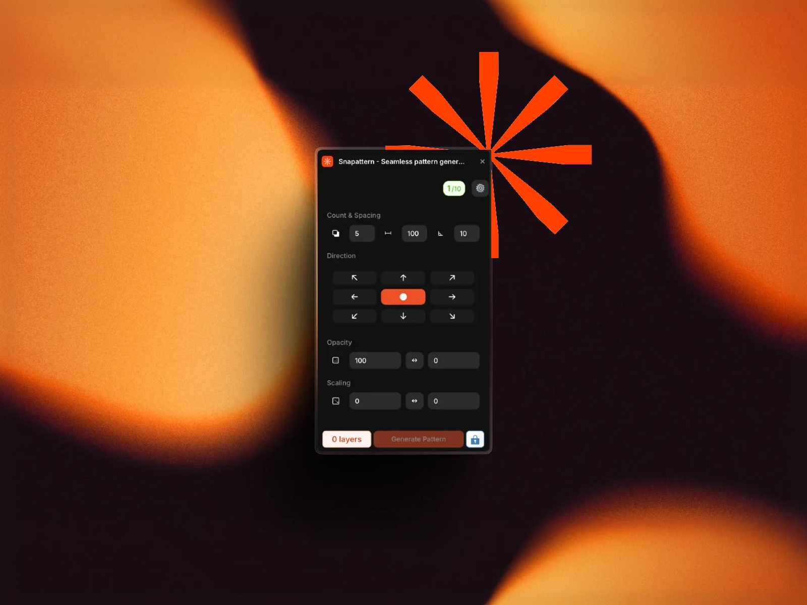 Thumbnail 1 for Snapattern - Seamless pattern generator, a Framer Marketplace template by Manivannan Meenakshi Sundaram.