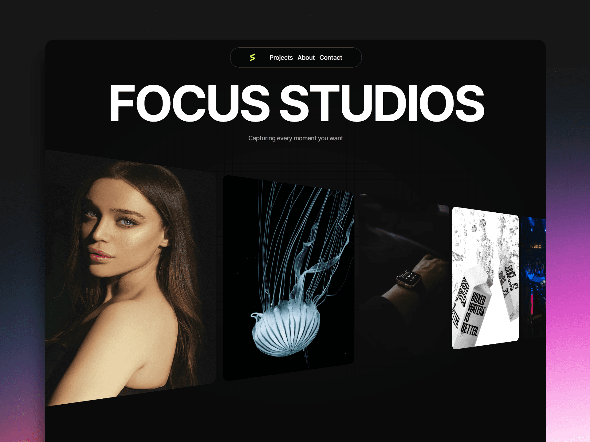 Thumbnail 2 for FocusStudios, a Framer Marketplace template by Krutik Maru.