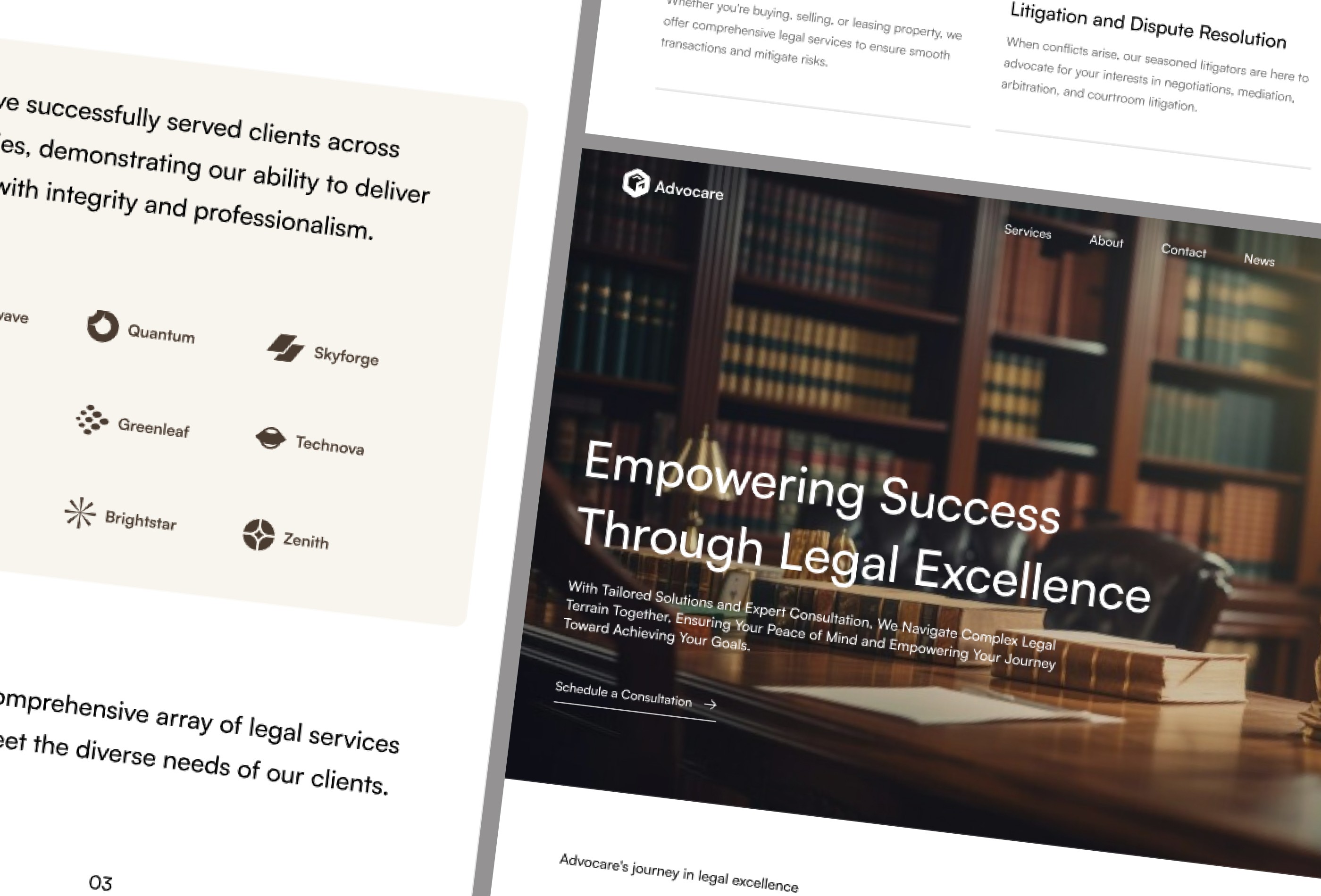Thumbnail 2 for AdvocareLawFirm, a Framer Marketplace template by Rudityas Wahyu.