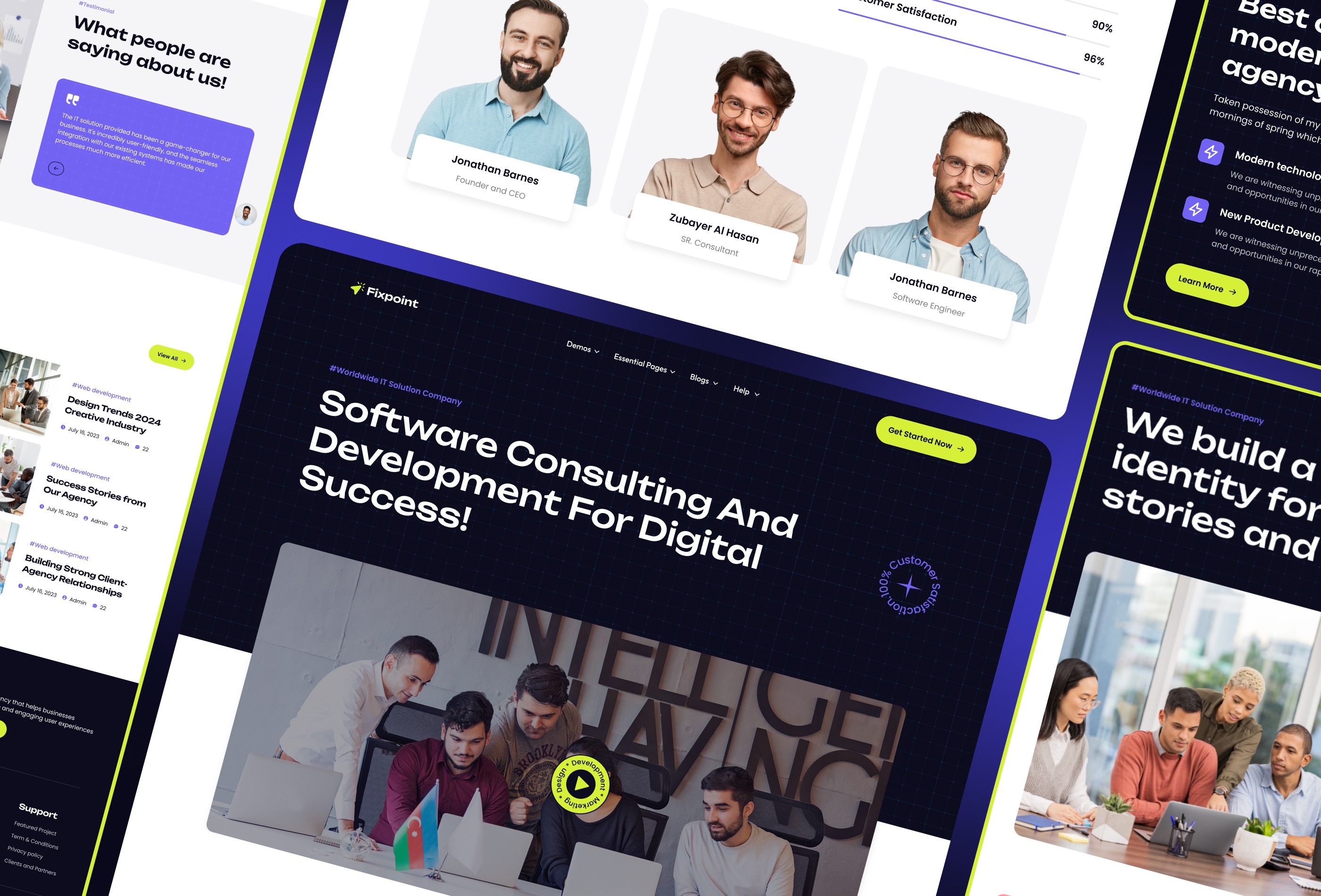 Screenshot 4 for Fixpoint, a Framer Marketplace template by FramerDevs.