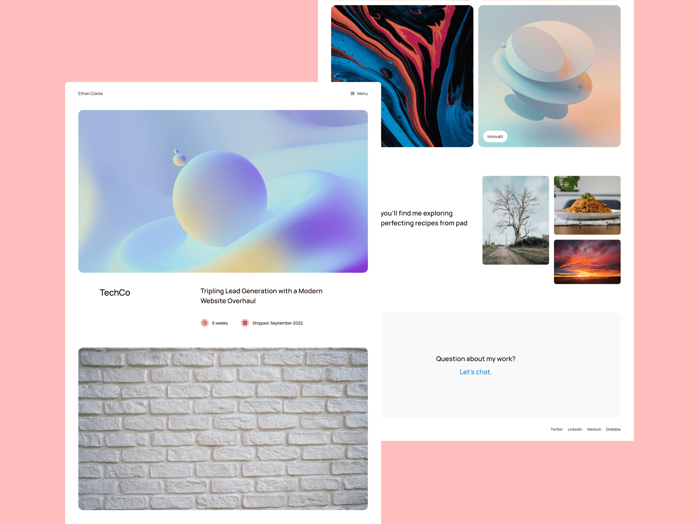 Screenshot 4 for DesignSphere, a Framer Marketplace template by Fanindra Maharana.
