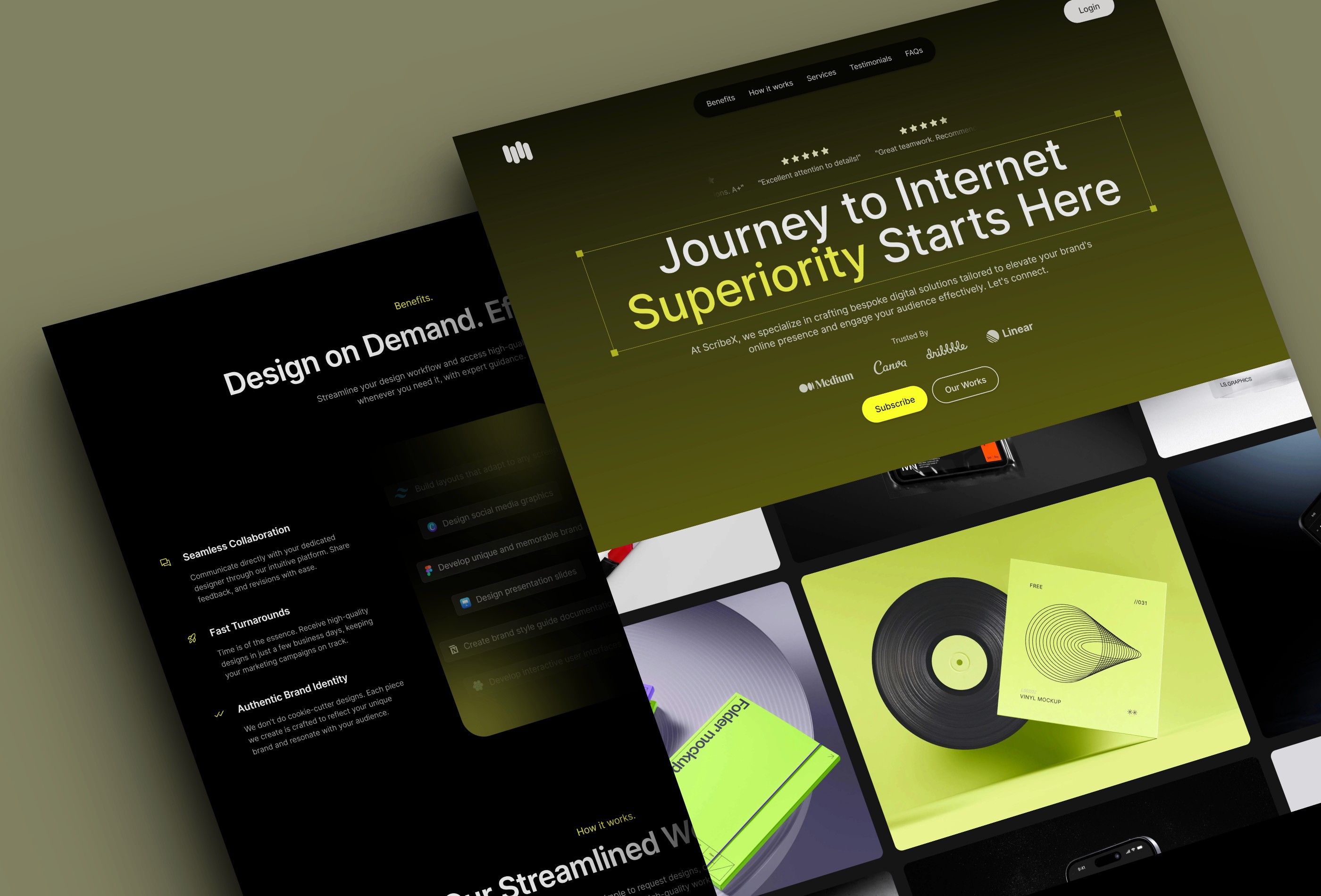 Screenshot 2 for ScribeX, a Framer Marketplace template by Khalid Dashash.