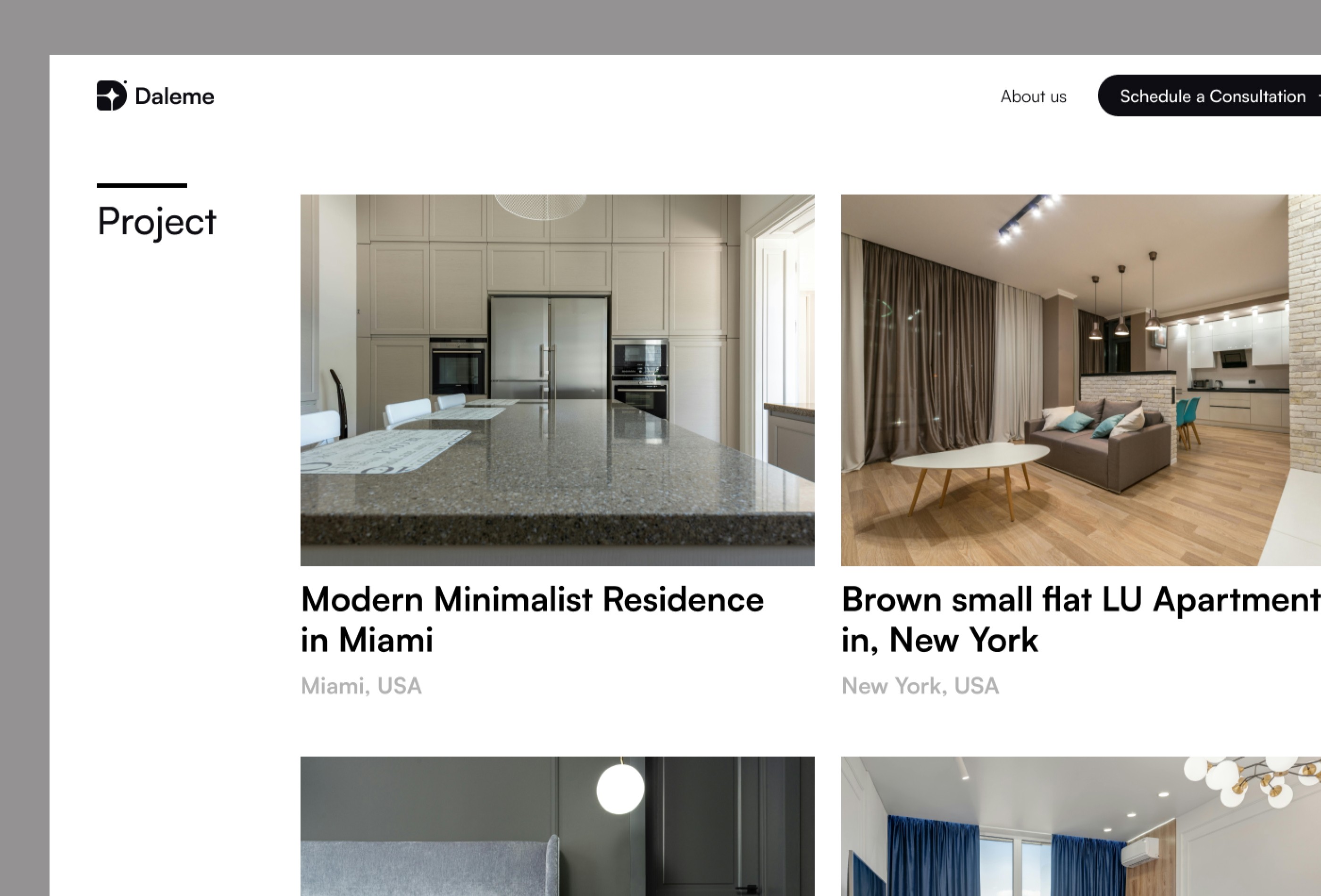 Screenshot 3 for DalemeInterior, a Framer Marketplace template by Rudityas Wahyu.