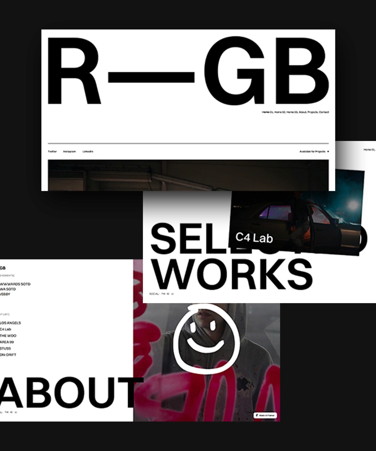 Screenshot 1 for R—GB, a Framer Marketplace template by Leandro M.