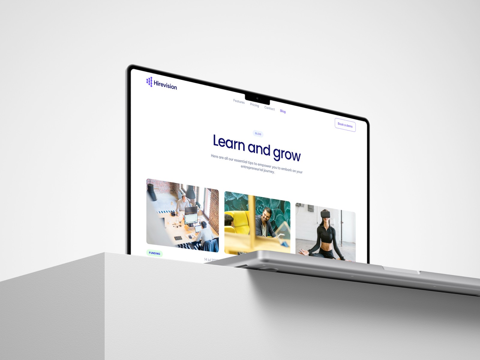 Screenshot 4 for Hirevision, a Framer Marketplace template by Andrea Montini.