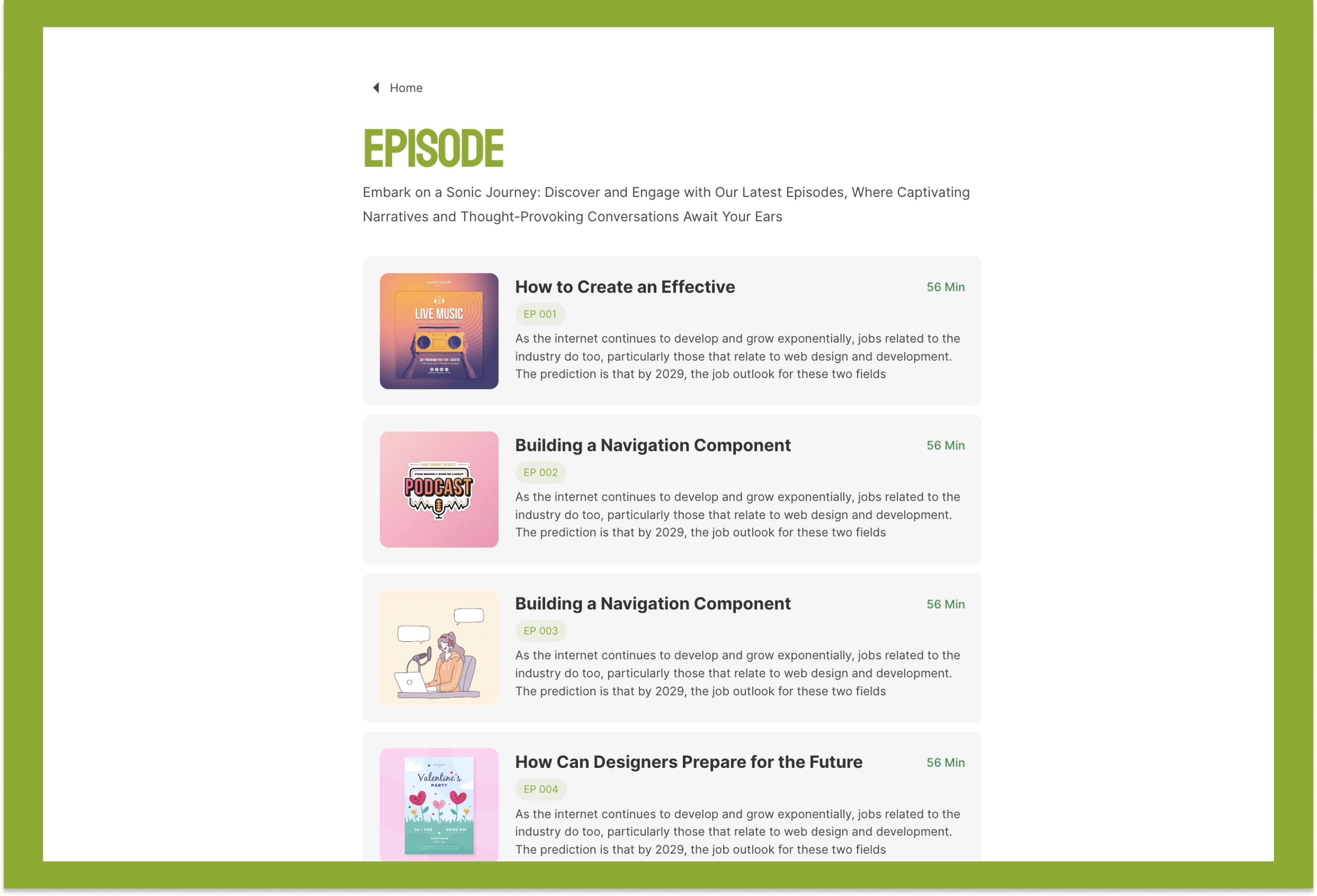 Screenshot 3 for EchoVista, a Framer Marketplace template by Olabode Felix.