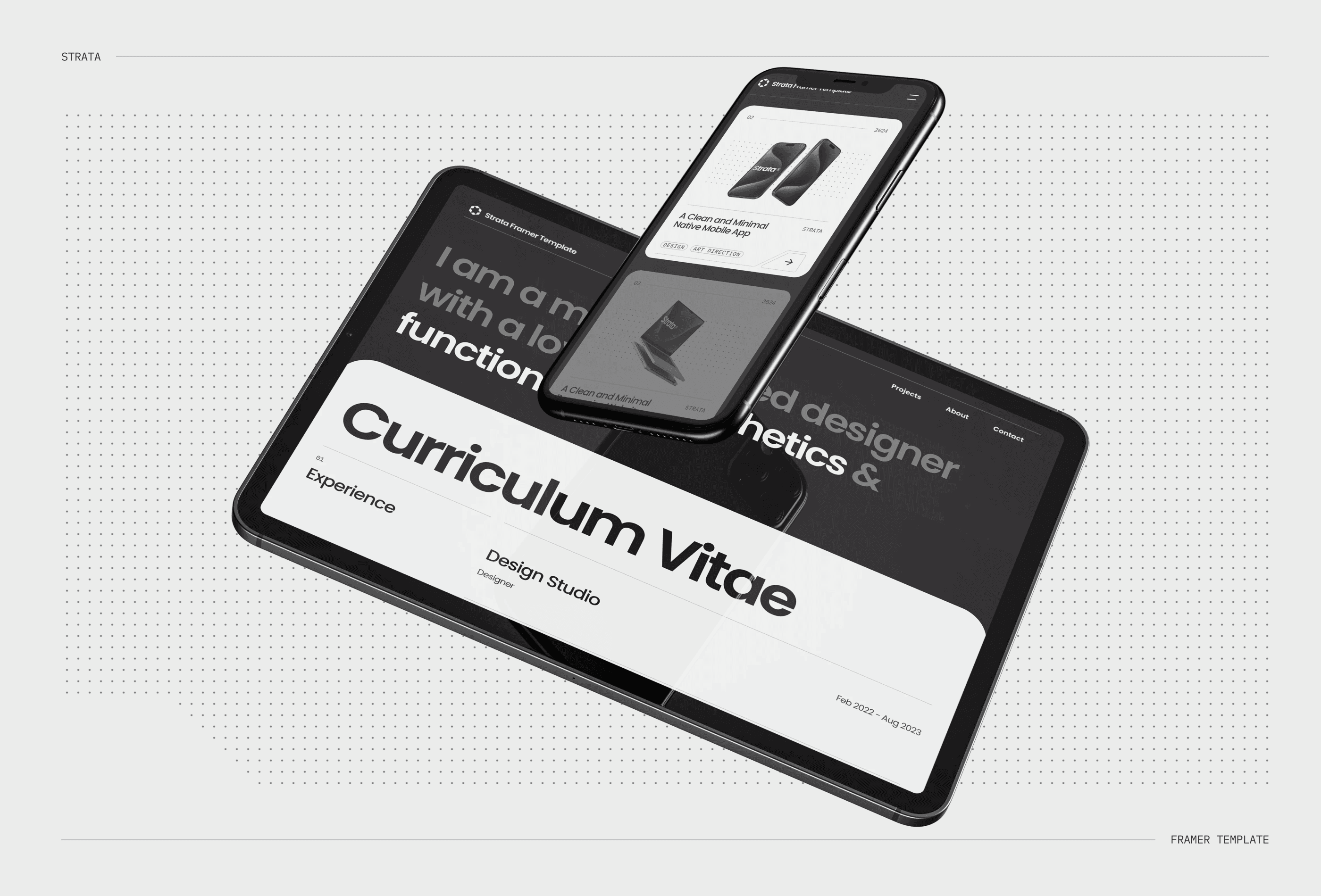 Screenshot 2 for Strata, a Framer Marketplace template by Jack Elder.