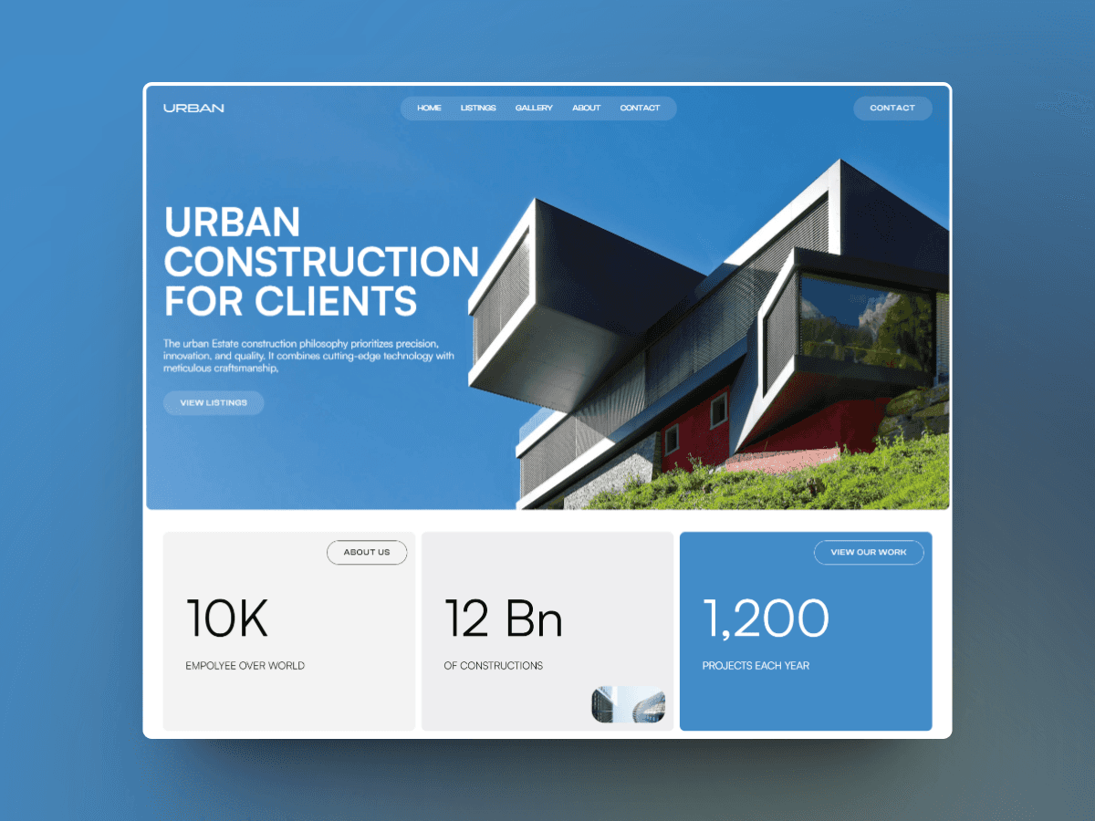 Screenshot 2 for Urban, a Framer Marketplace template by Usman Cheema.