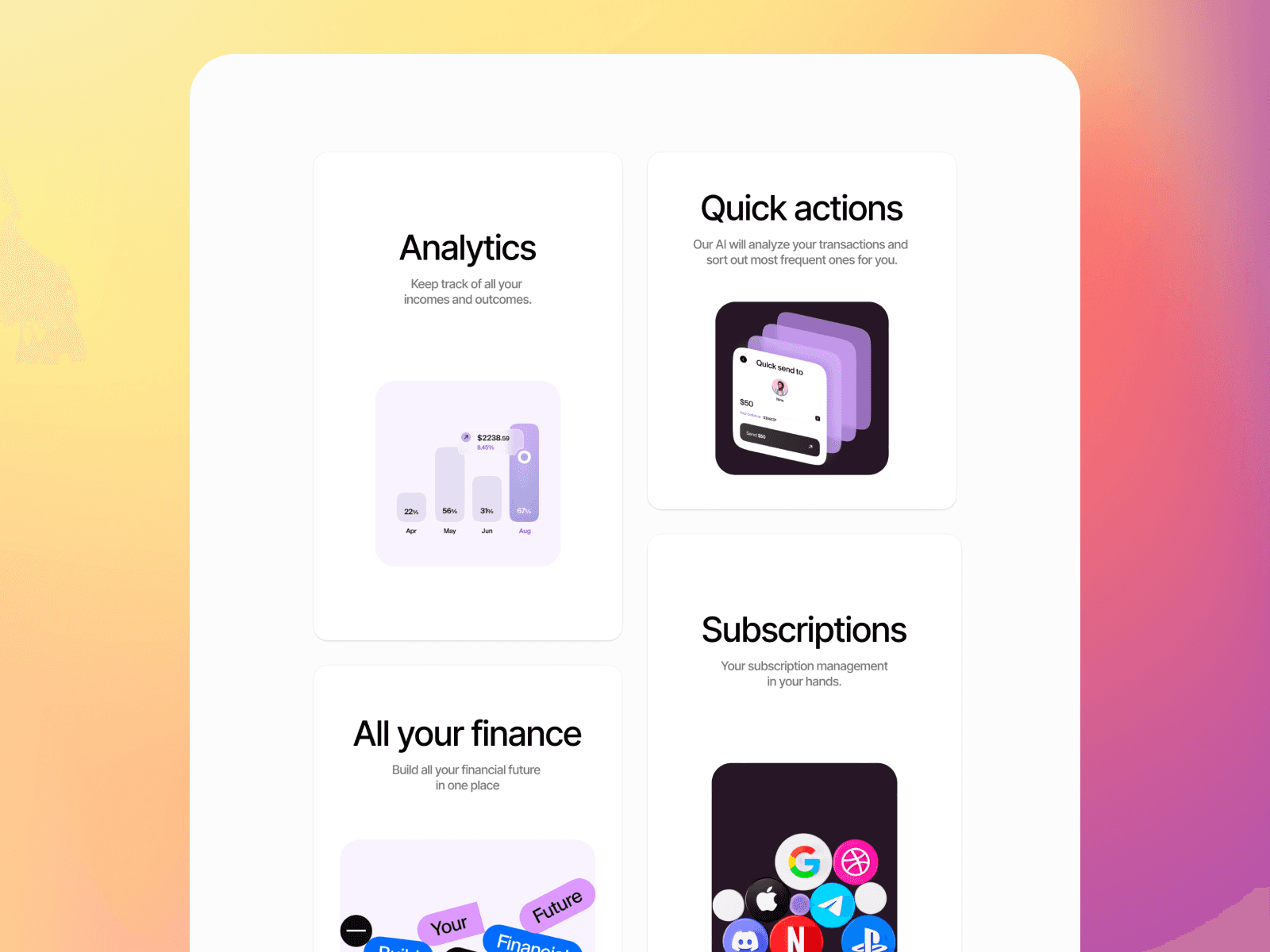 Screenshot 2 for FinTap, a Framer Marketplace template by Bobur Mavlonov.