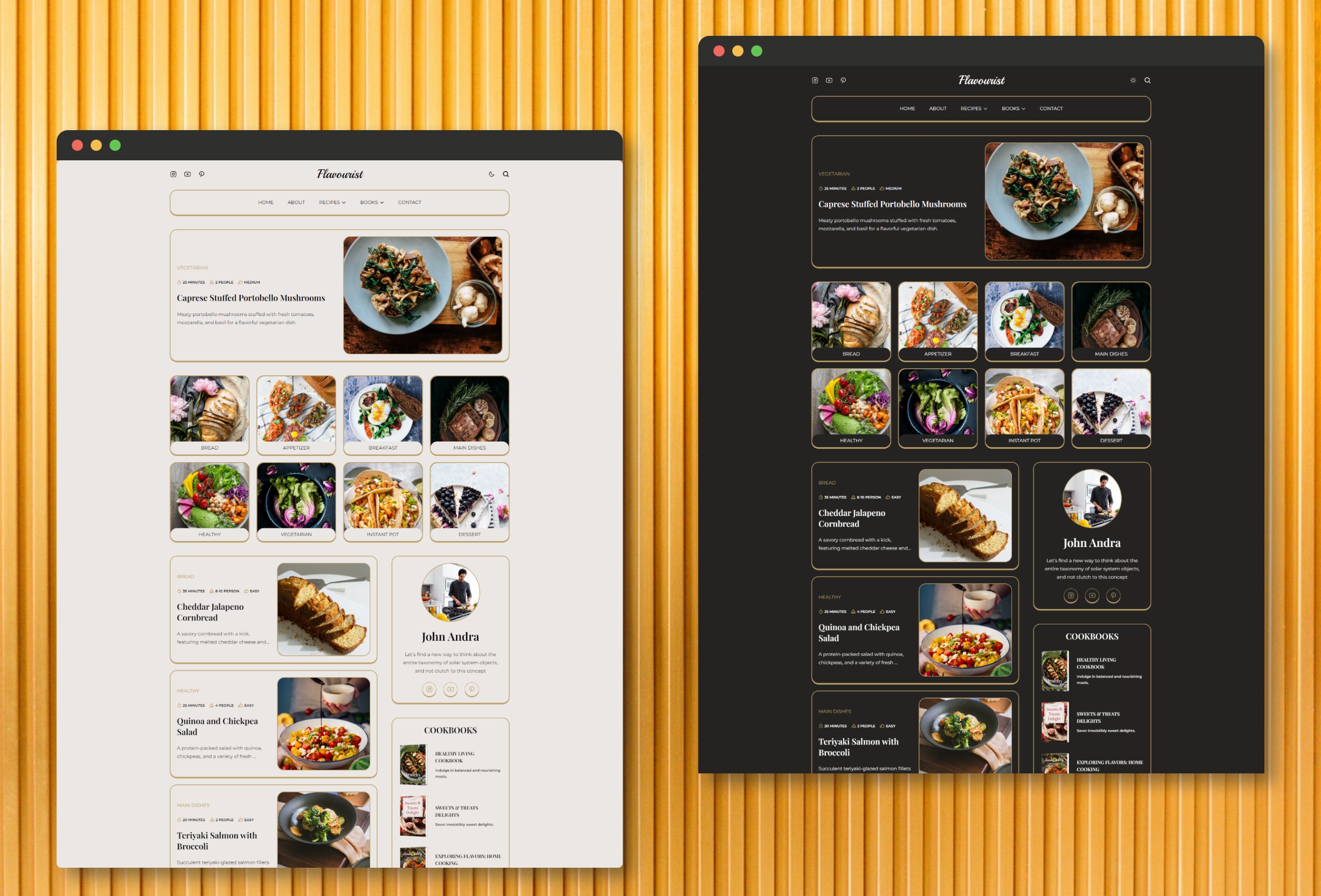 Screenshot 4 for Flavourist, a Framer Marketplace template by AzebThemes.