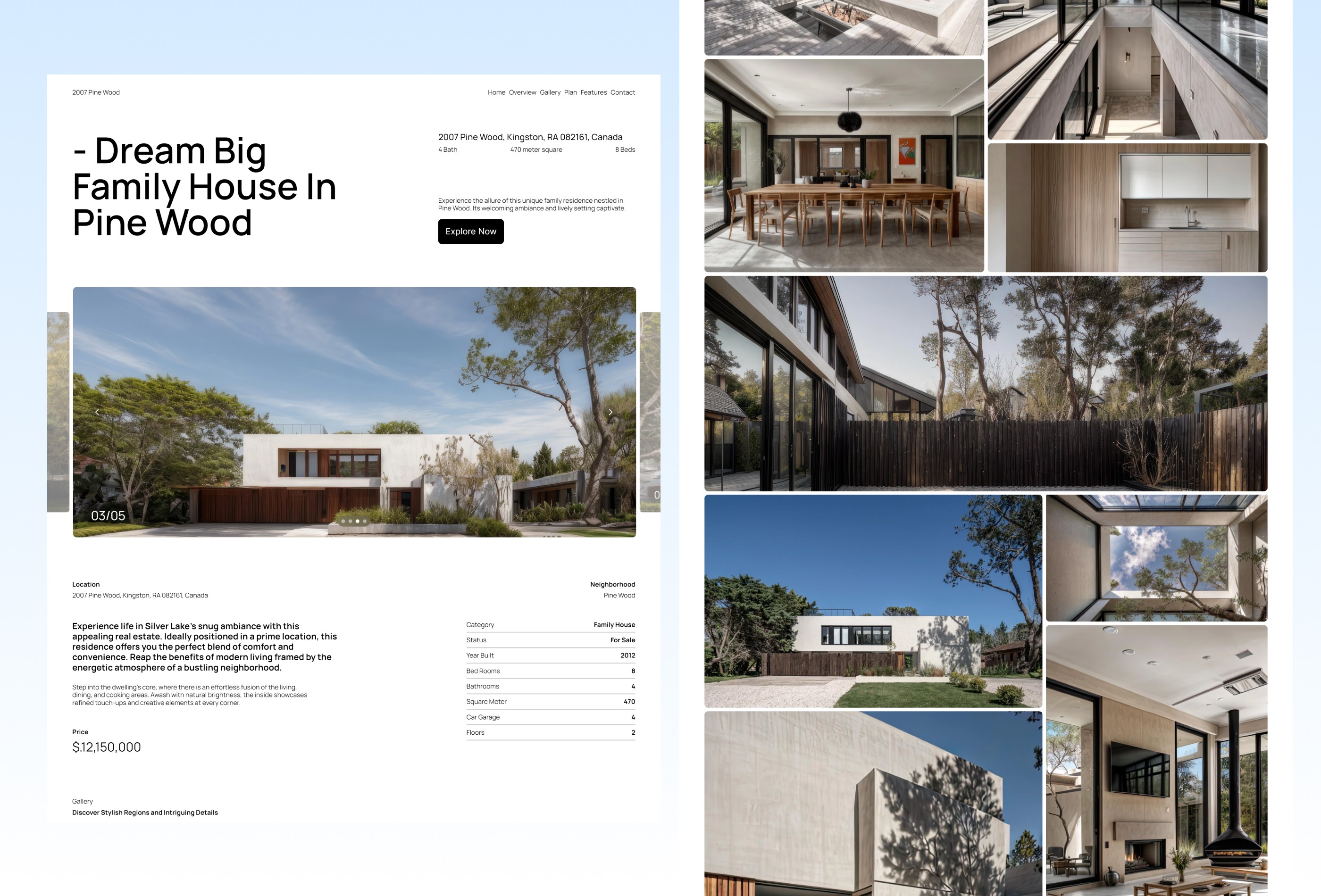 Thumbnail 2 for Pinewood, a Framer Marketplace template by River Visual.