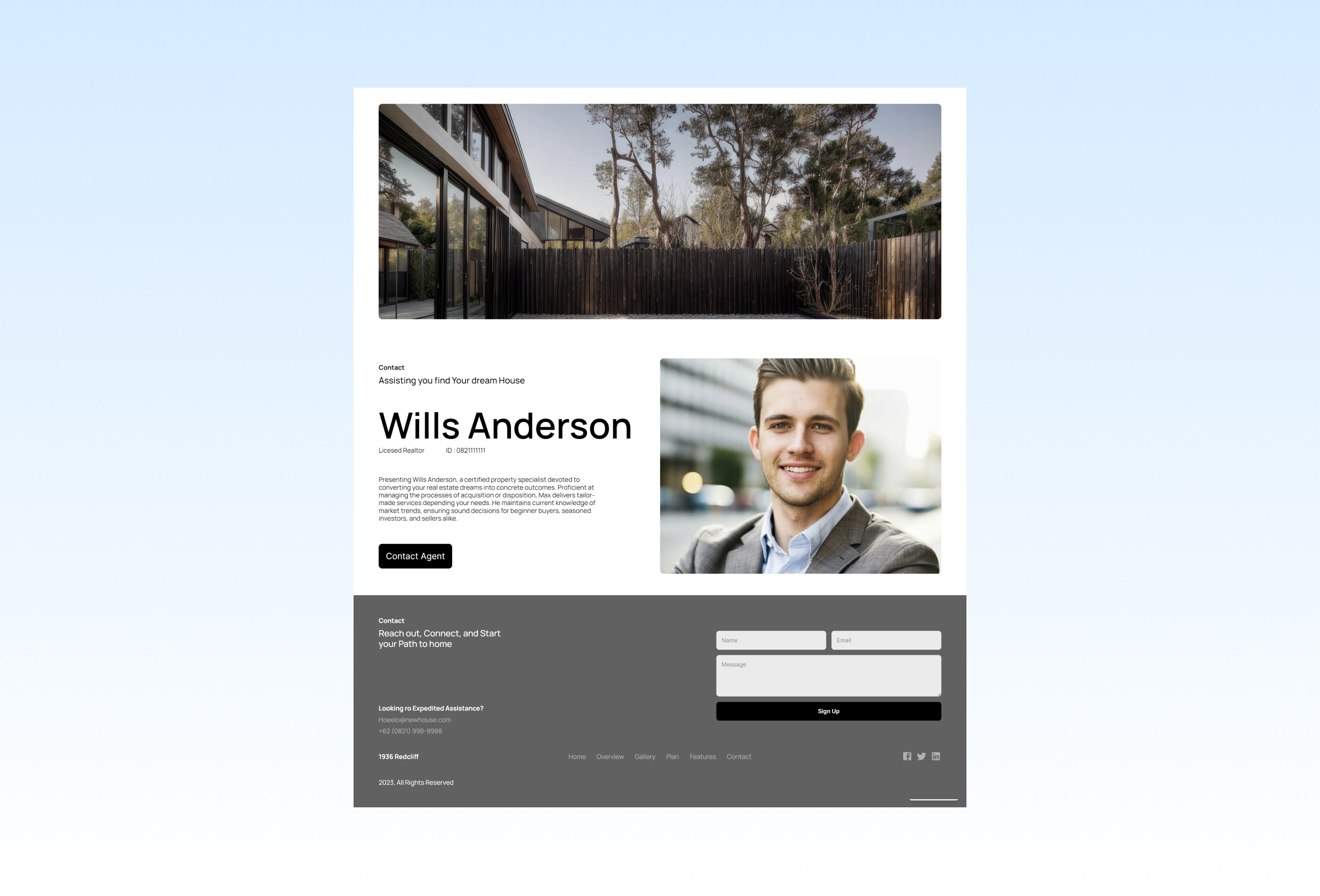 Screenshot 4 for Pinewood, a Framer Marketplace template by River Visual.