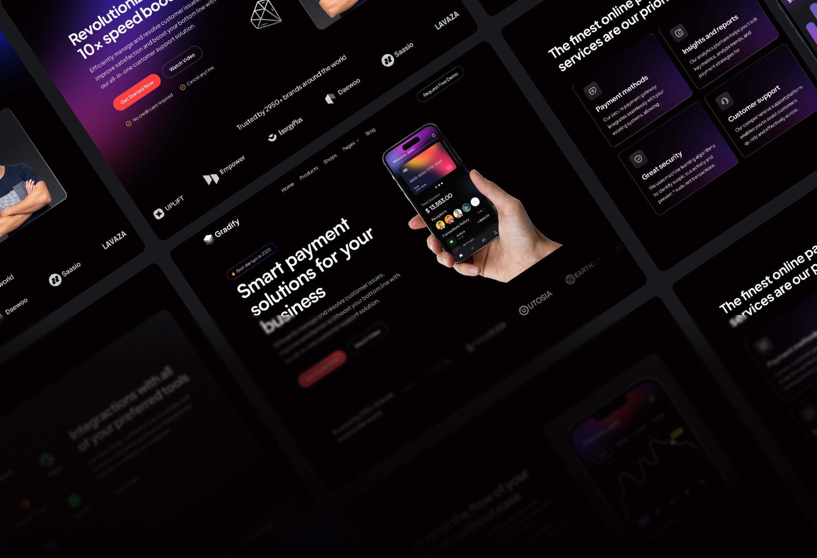 Screenshot 4 for Gradify, a Framer Marketplace template by Framership.