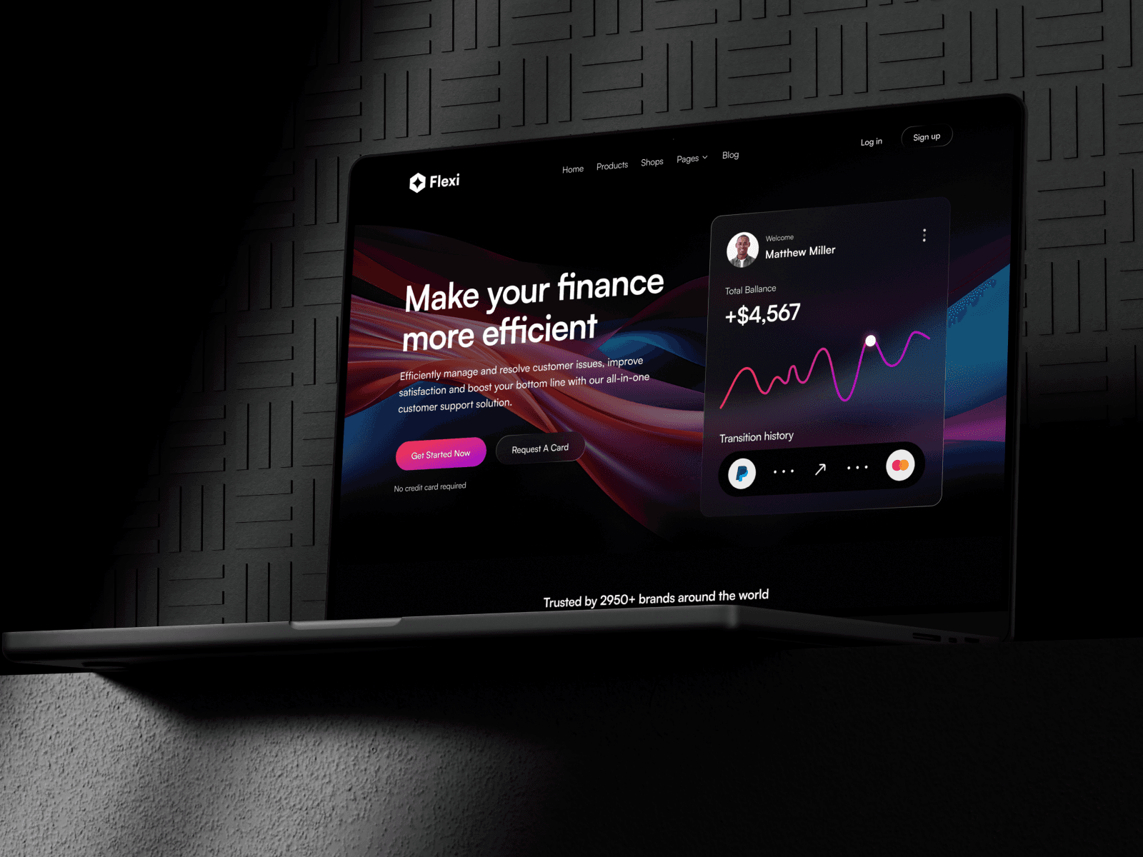 Screenshot 4 for Flexi, a Framer Marketplace template by Sailr.