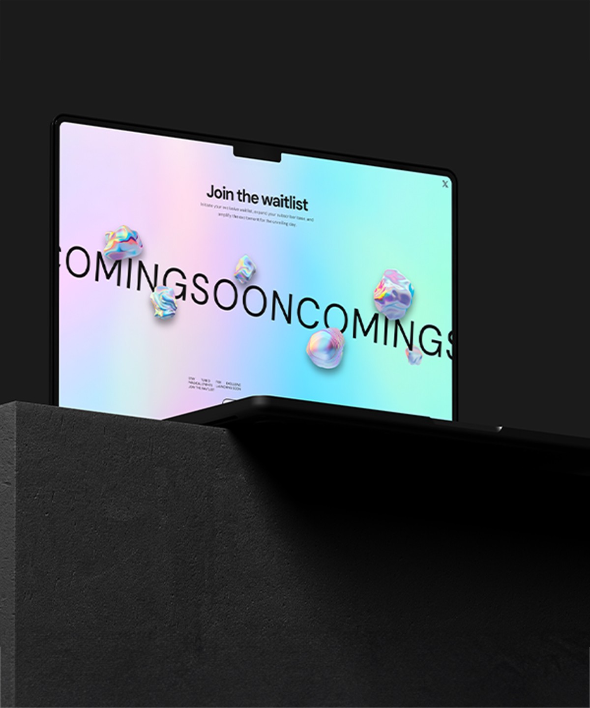 Screenshot 1 for Iridescent, a Framer Marketplace template by Mickces.