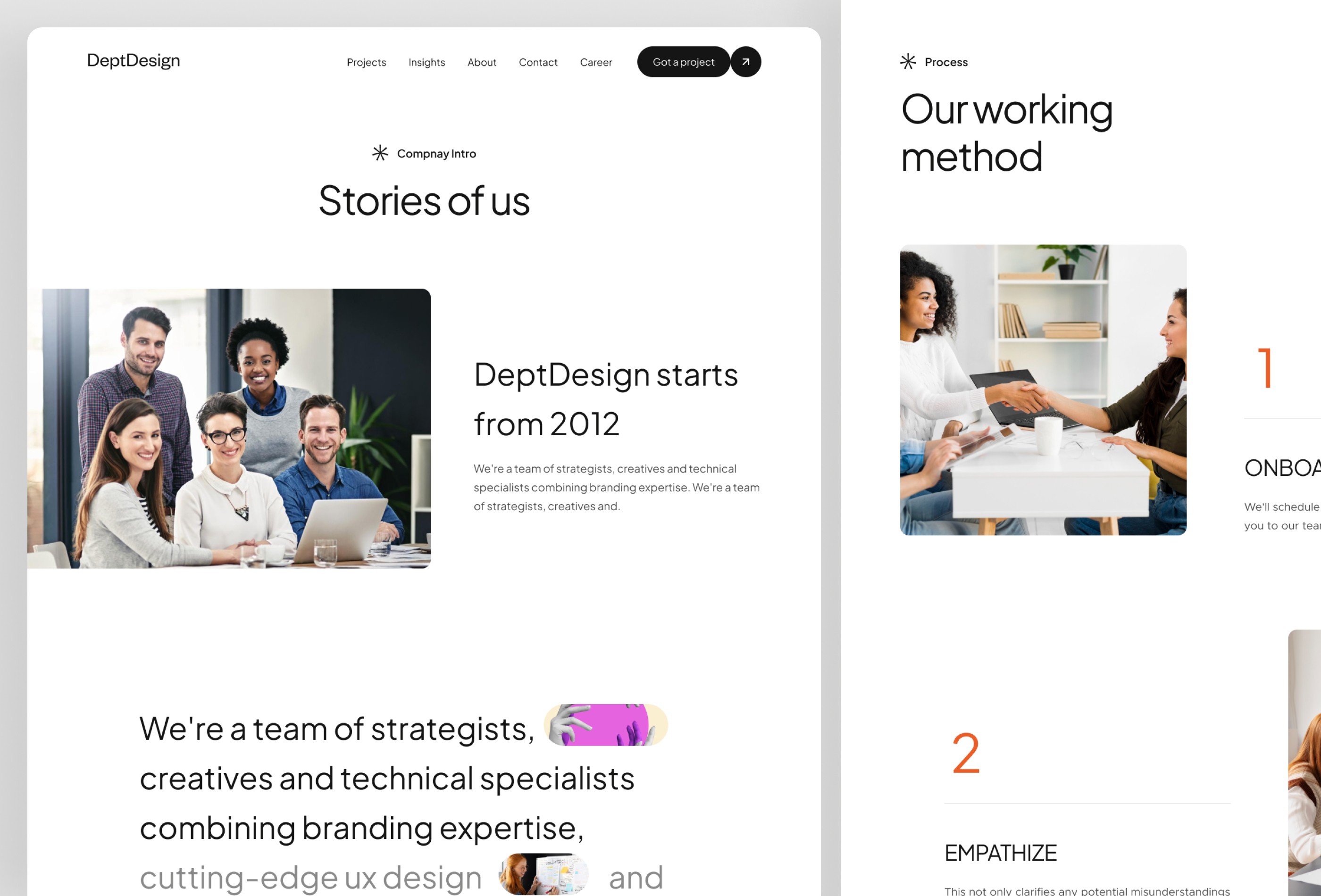 Screenshot 3 for Krafty, a Framer Marketplace template by Framerbite.