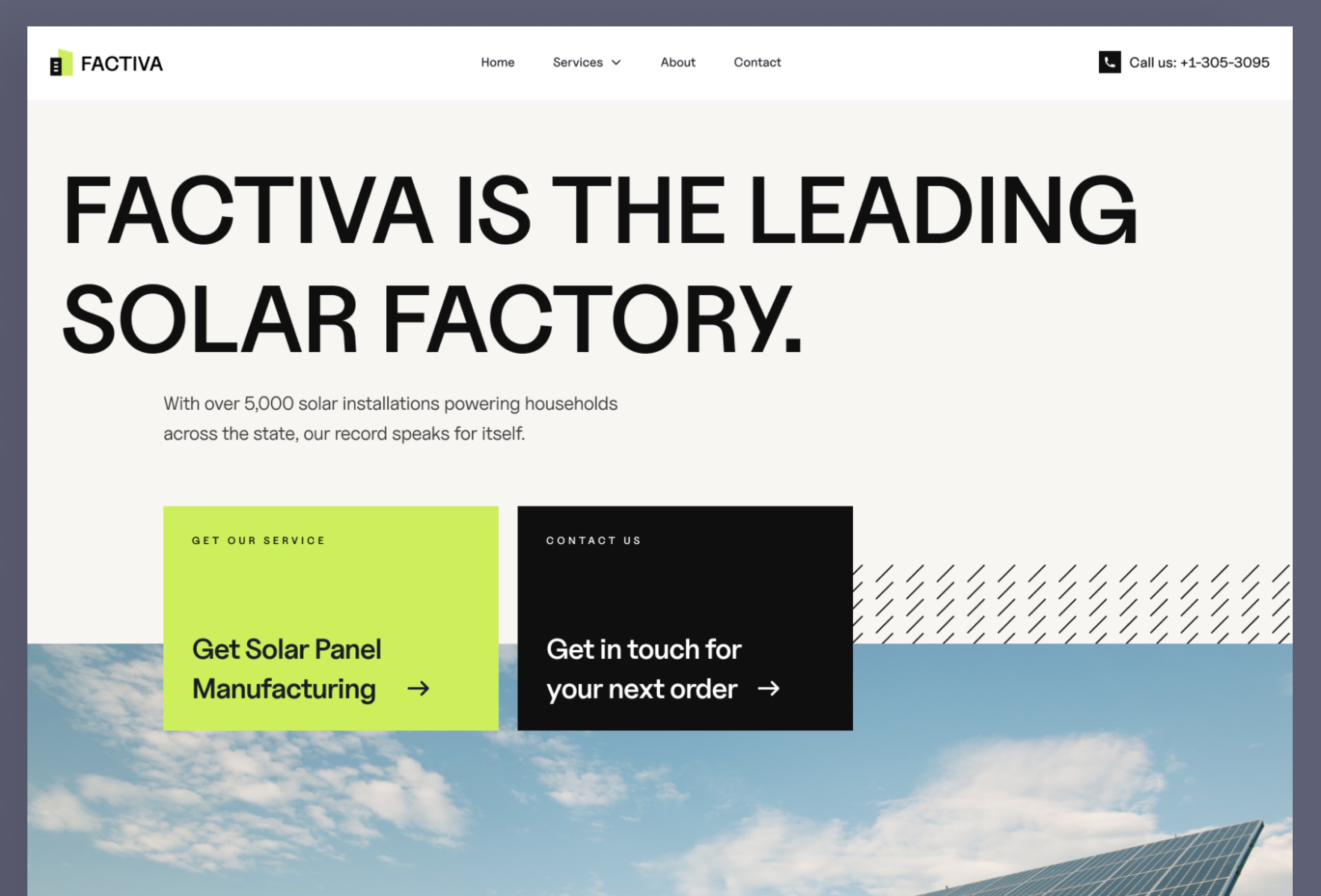 Screenshot 2 for Factiva, a Framer Marketplace template by Framerbite.