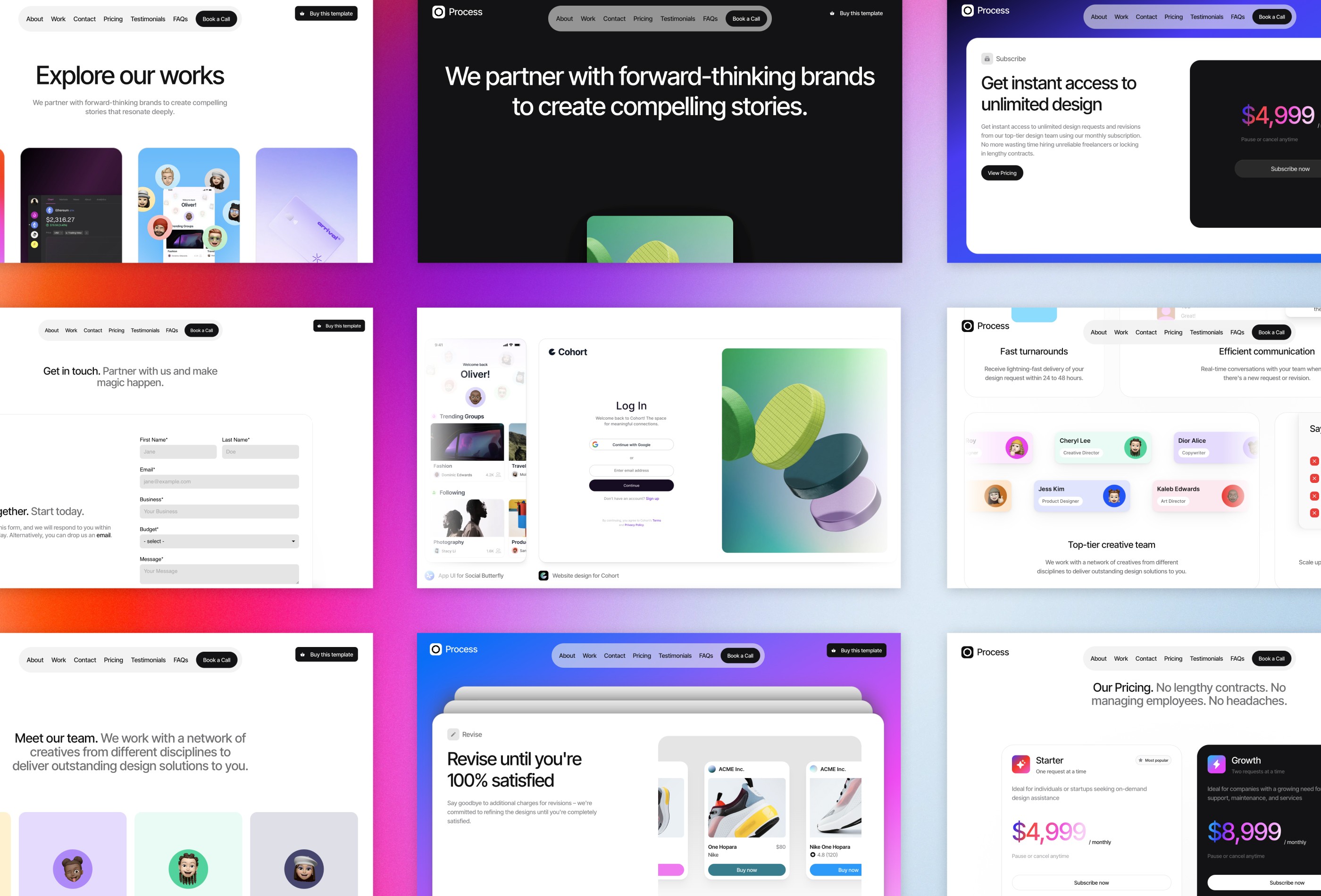 Screenshot 4 for Process, a Framer Marketplace template by Layout Gallery.