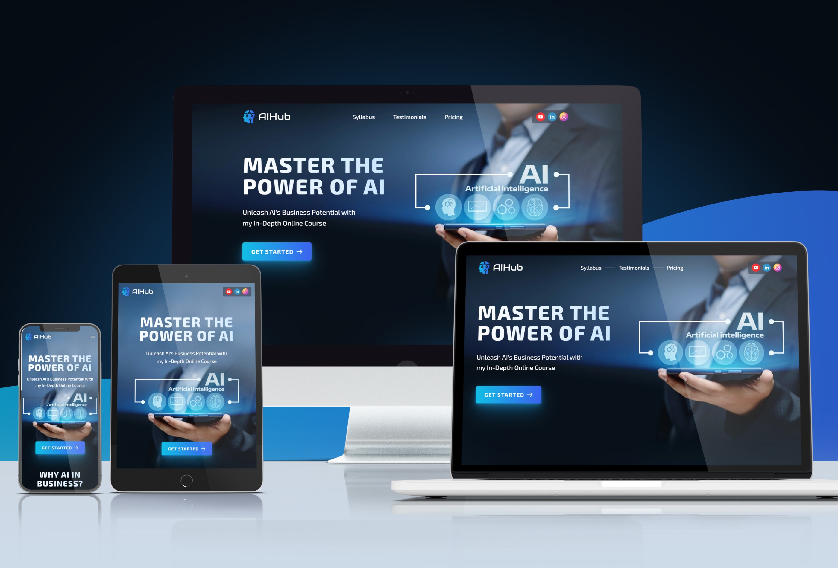 Screenshot 4 for AIHub, a Framer Marketplace template by  Vlad Tro.