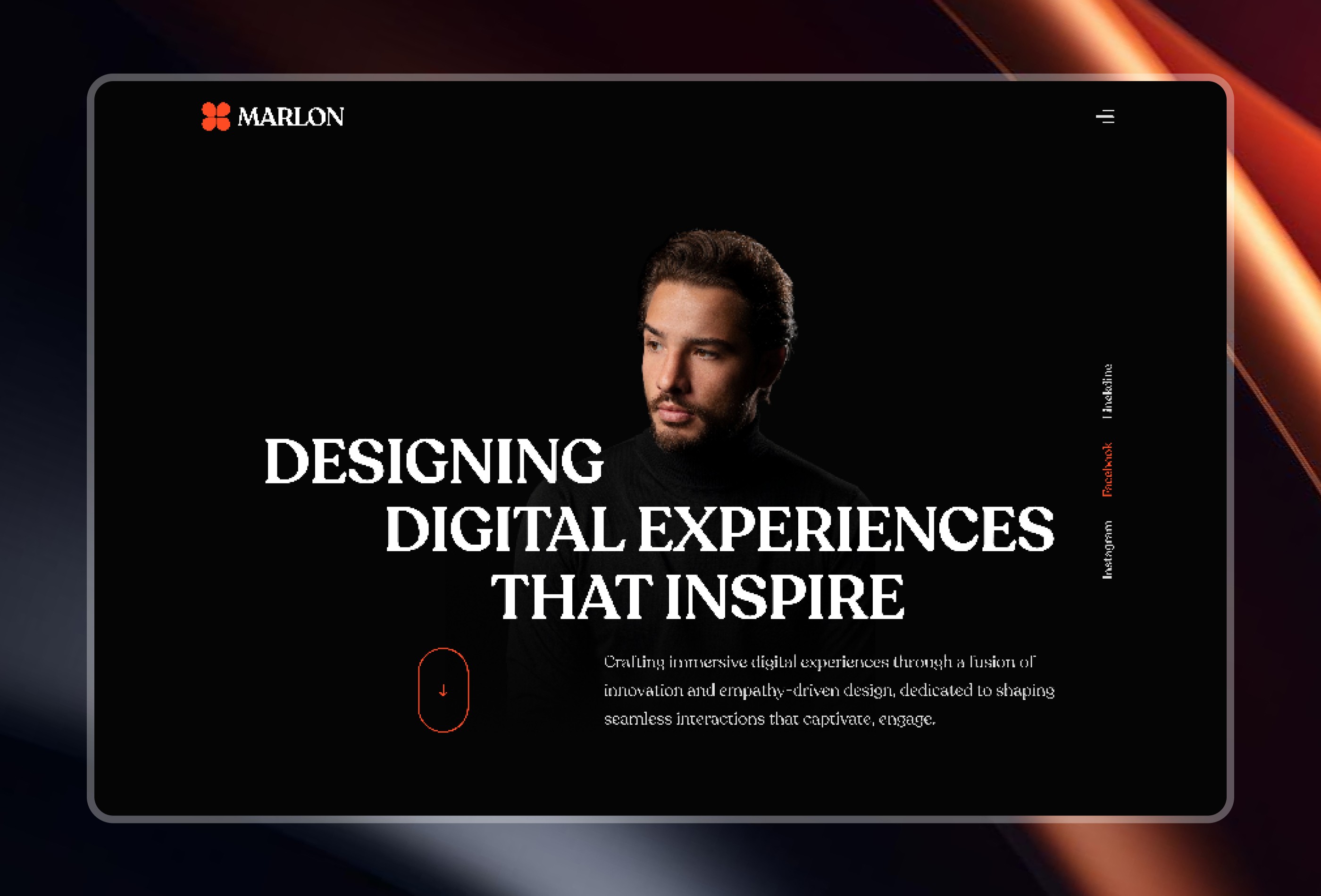 Screenshot 2 for MarlonHarvey, a Framer Marketplace template by Sailr.