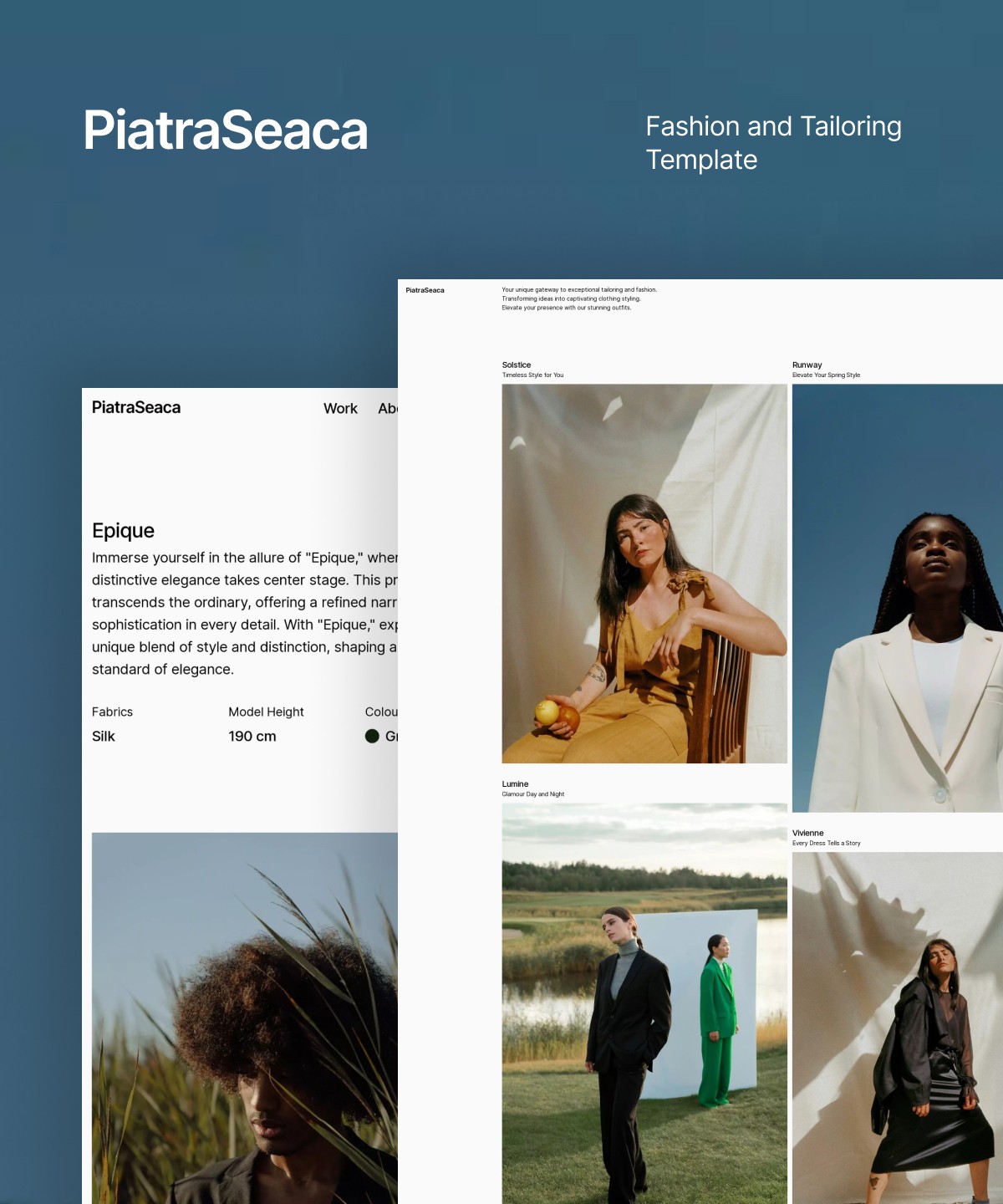 Thumbnail 1 for PiatraSeaca, a Framer Marketplace template by raduc.