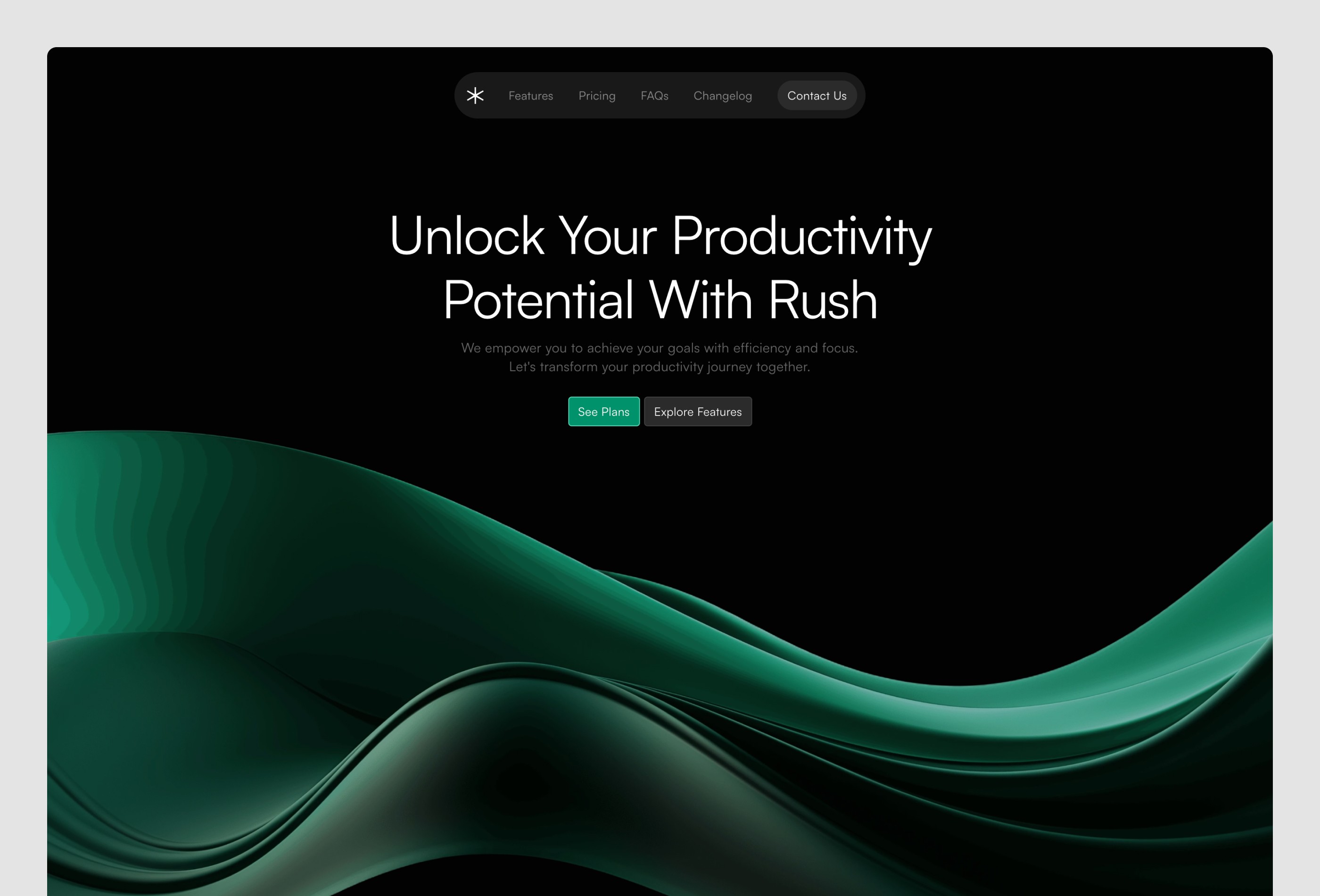 Screenshot 2 for Rush, a Framer Marketplace template by Vasco Ferreira.