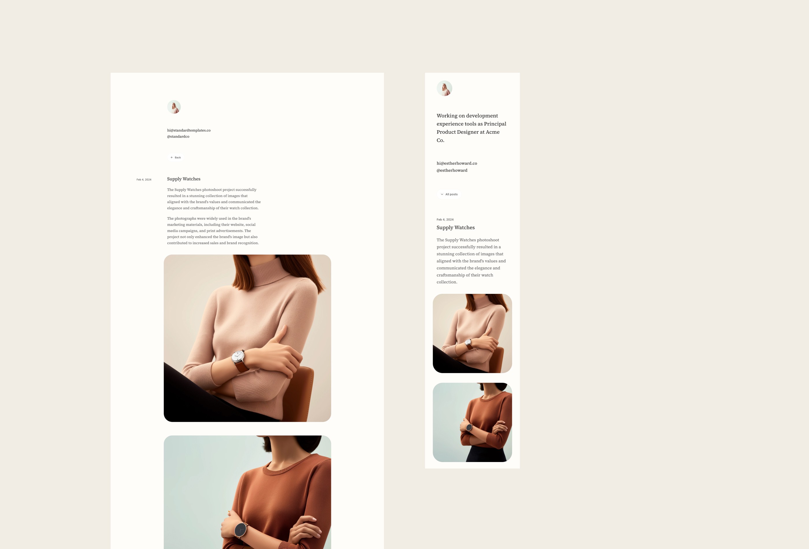 Screenshot 4 for Std Bureau, a Framer Marketplace template by Standard Templates.