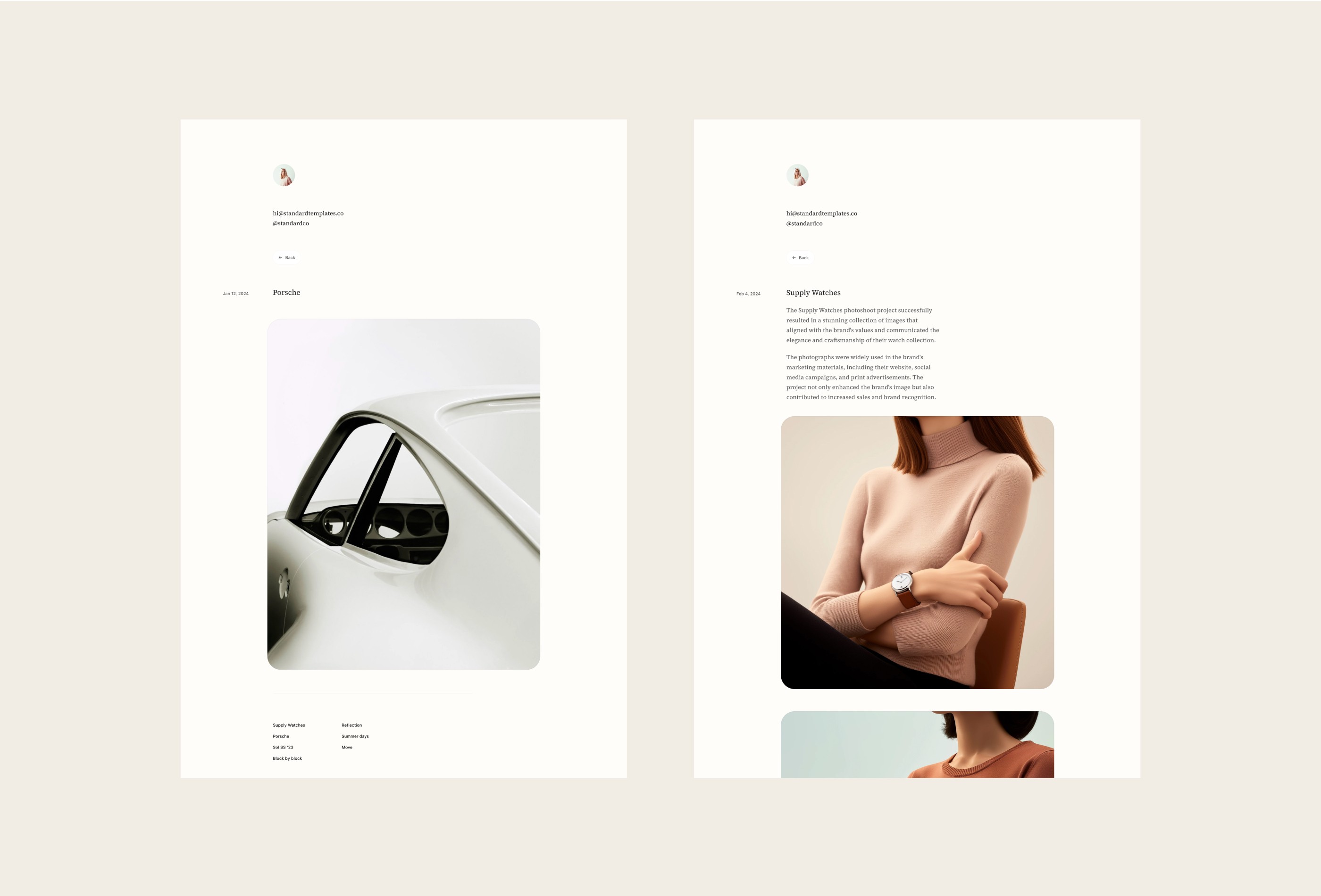 Screenshot 2 for Std Bureau, a Framer Marketplace template by Standard Templates.