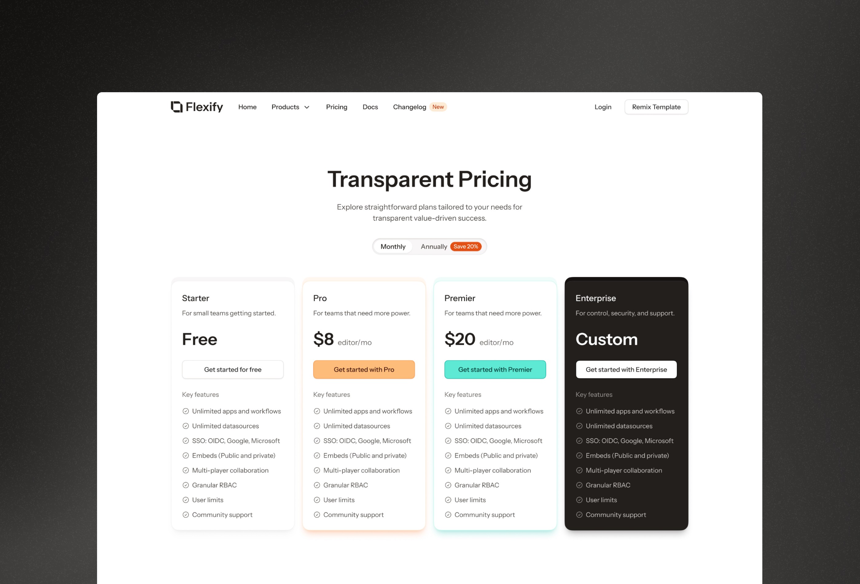 Screenshot 4 for Flexify, a Framer Marketplace template by Dmytri Ivanov.